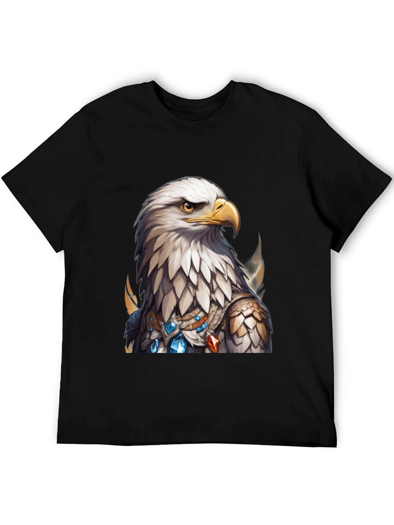 Eagle Warrior T-Shirt - Black Graphic Tee