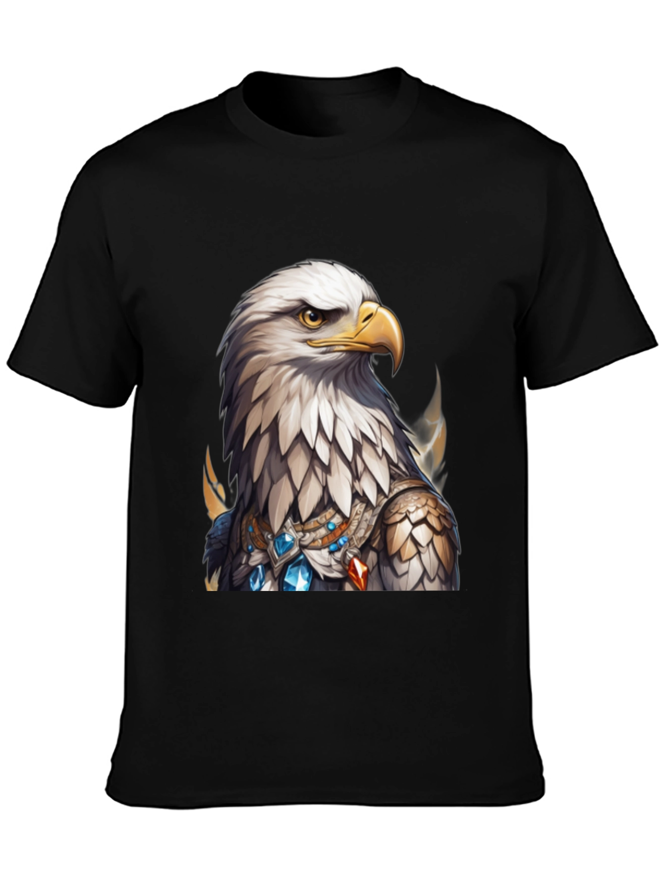 Eagle Warrior T-Shirt - Black Graphic Tee