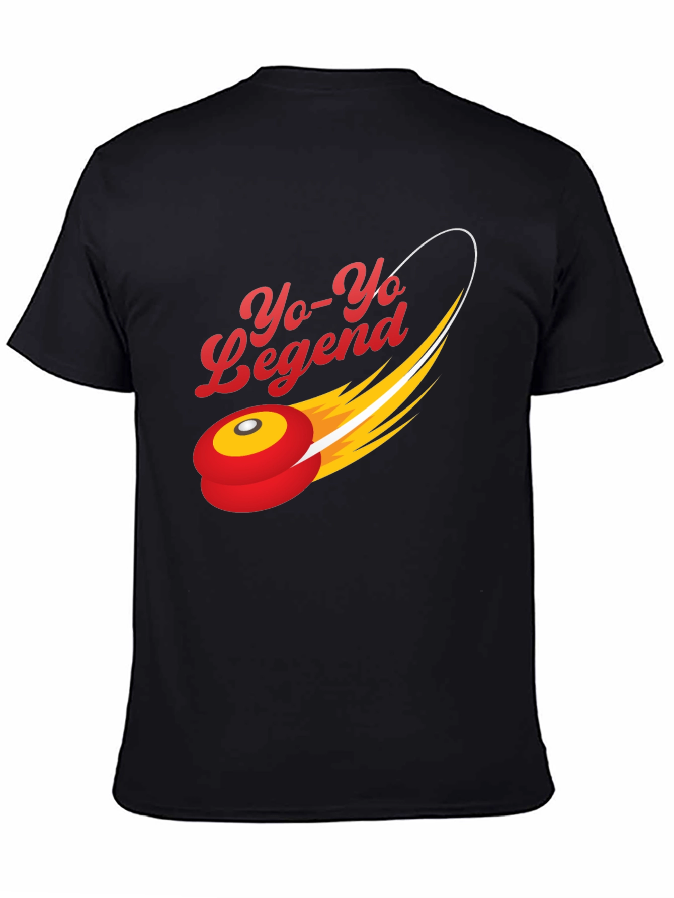 Yo-Yo Legend Graphic Tee - Black Cotton Blend