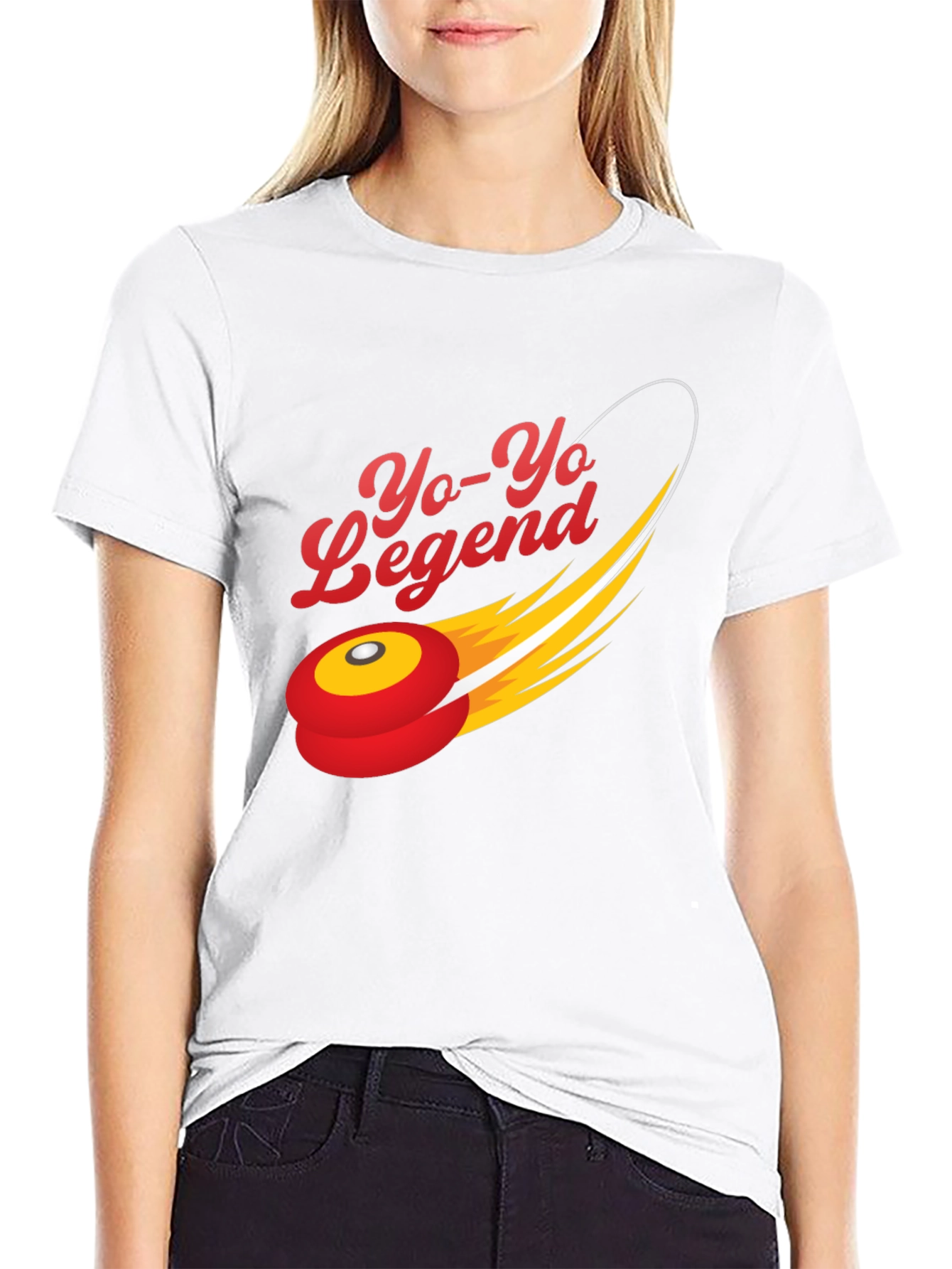 Yo-Yo Legend Graphic Tee - Black Cotton Blend