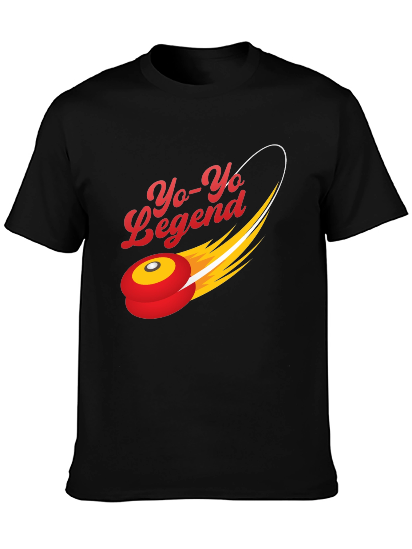 Yo-Yo Legend Graphic Tee - Black Cotton Blend