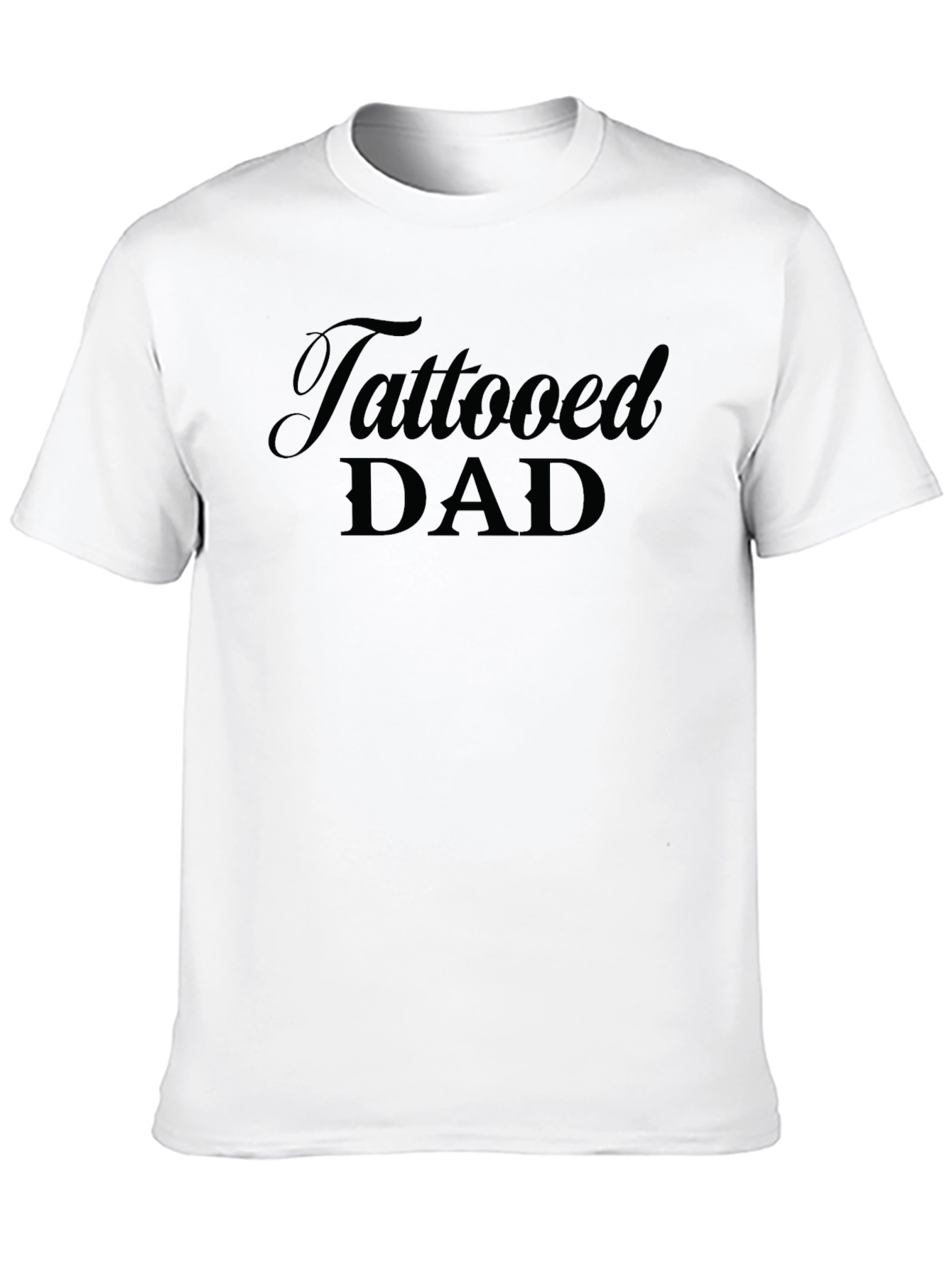 Tattooed Dad Black Graphic Tee