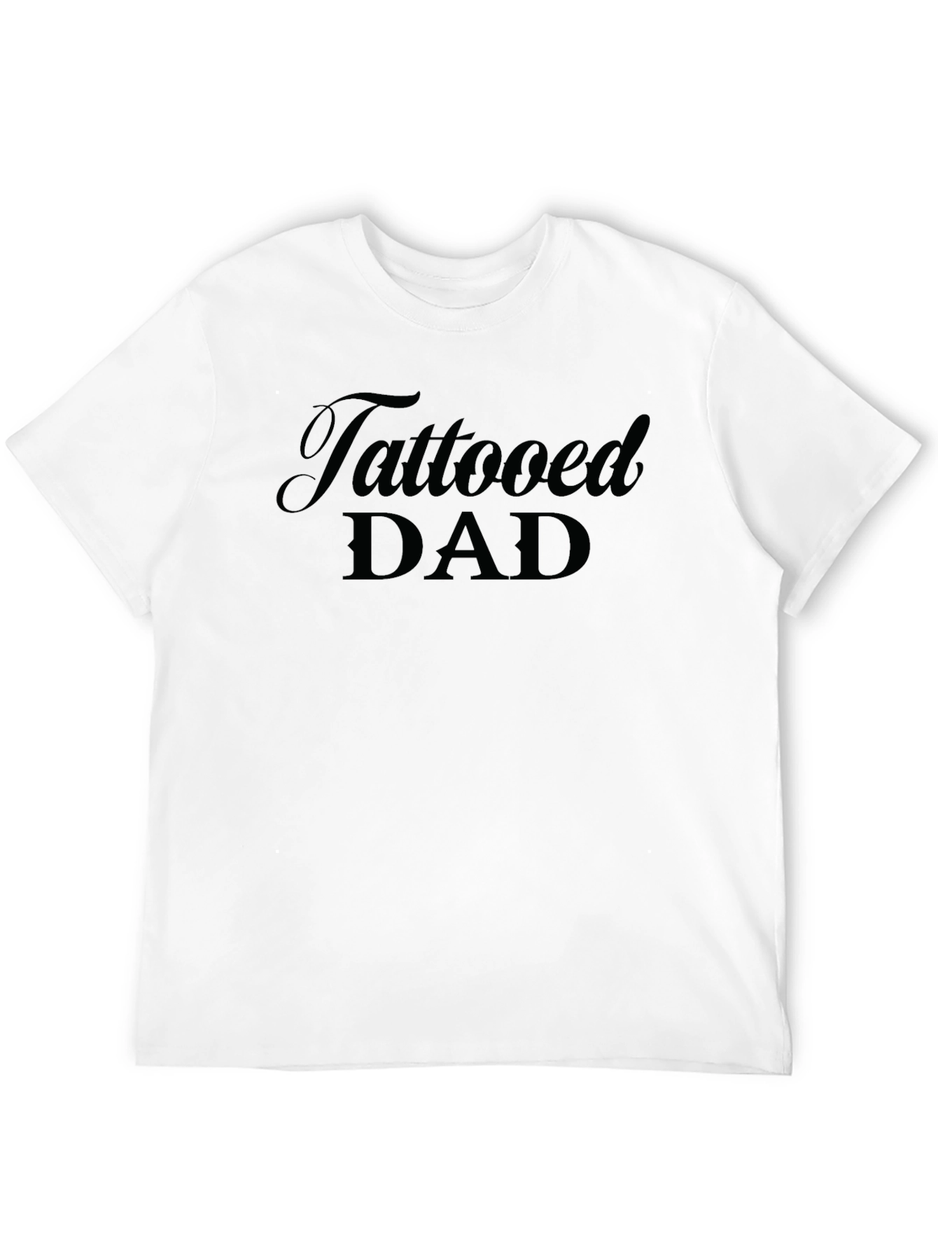 Tattooed Dad Black Graphic Tee
