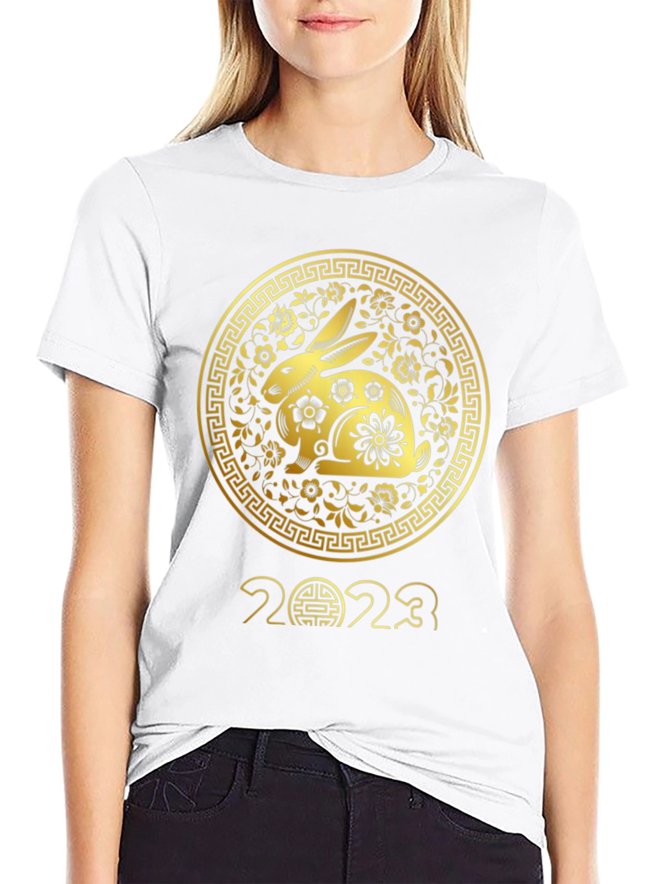 Year of the Rabbit 2023 Black T-Shirt