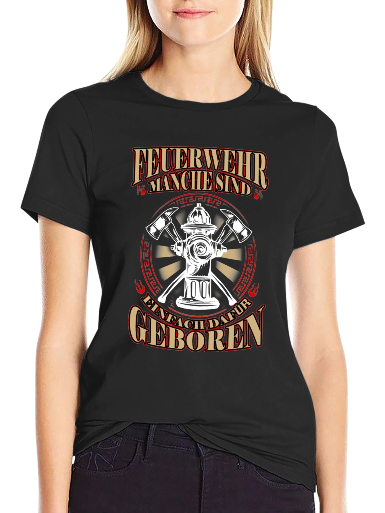 Firefighter T-Shirt - Feuerwehr Manche sind... Design