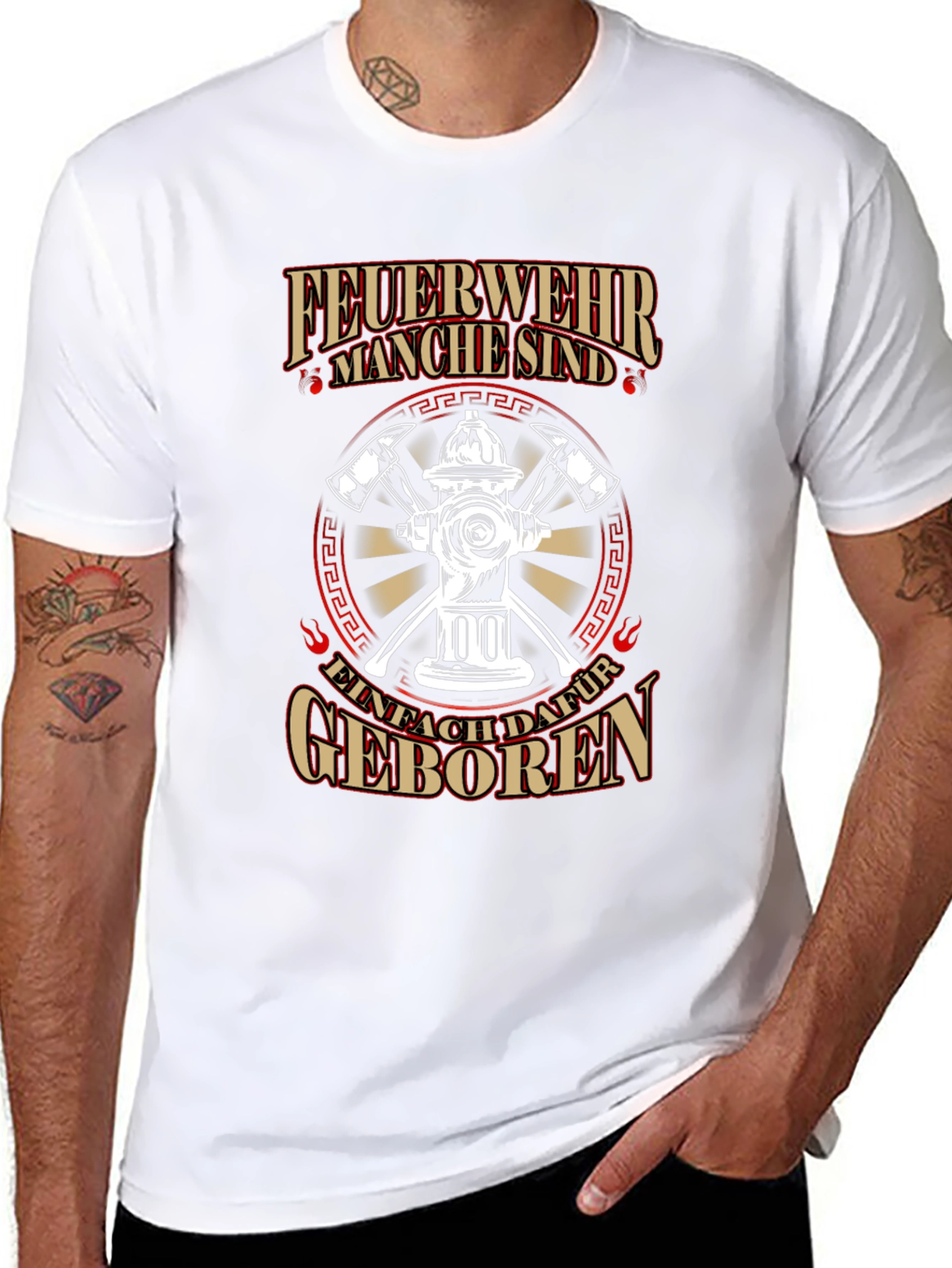 Firefighter T-Shirt - Feuerwehr Manche sind... Design