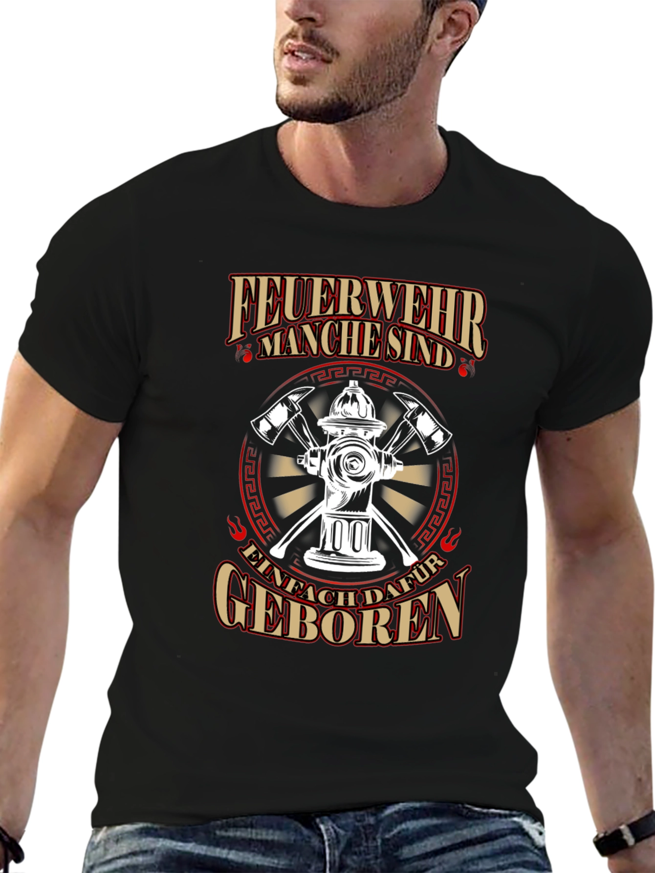 Firefighter T-Shirt - Feuerwehr Manche sind... Design