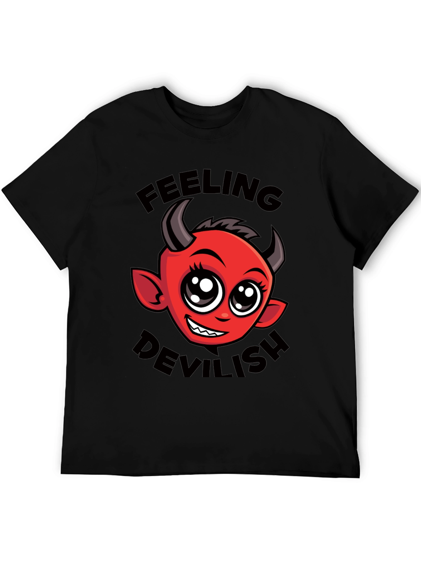 Feeling Devilish T-Shirt - Cute Cartoon Devil