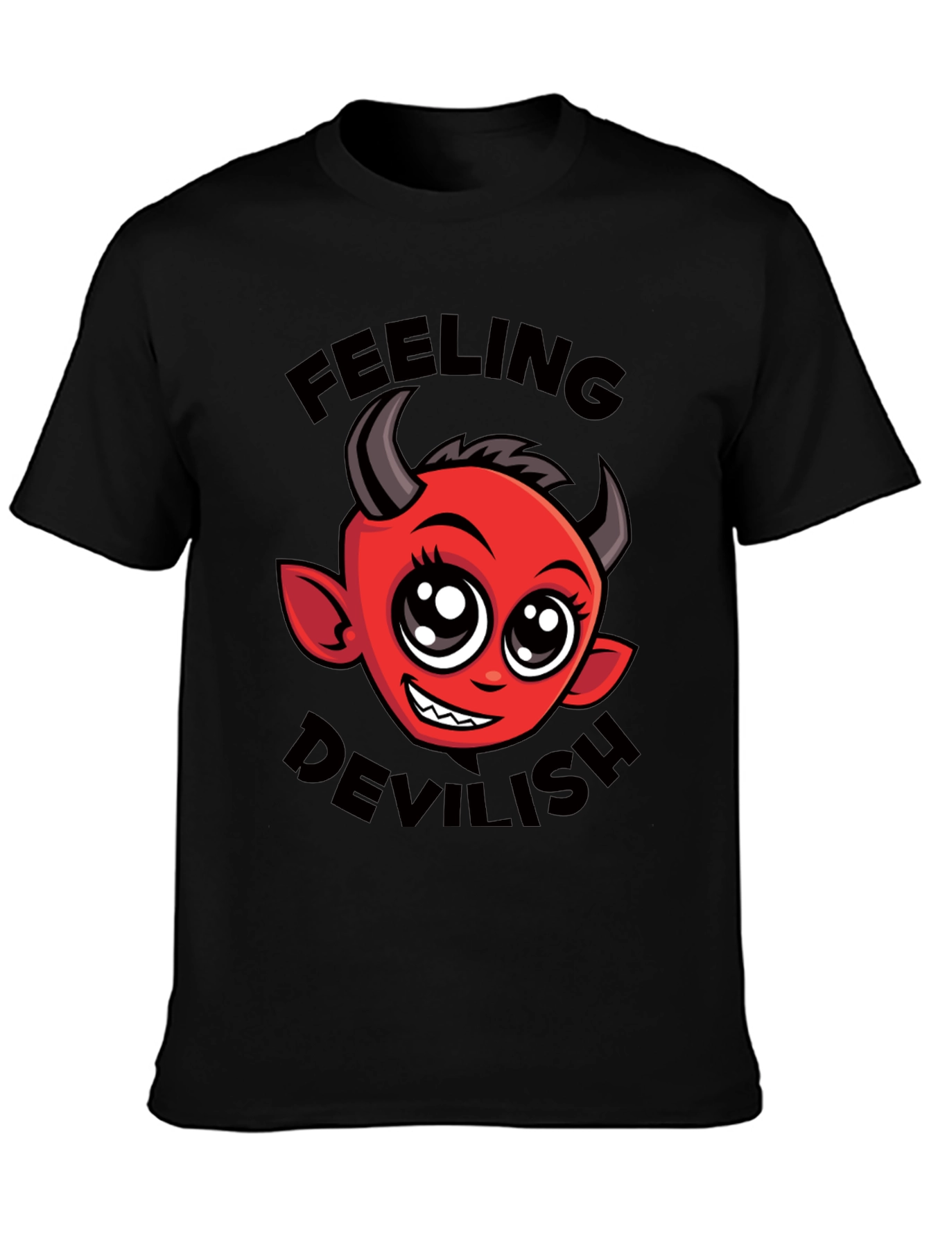 Feeling Devilish T-Shirt - Cute Cartoon Devil