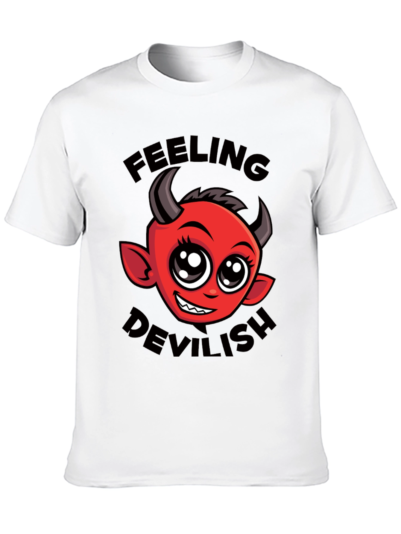 Feeling Devilish T-Shirt - Cute Cartoon Devil