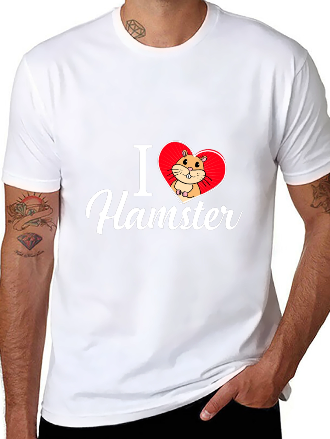 I Love Hamster T-Shirt - Cute Pet Graphic Tee