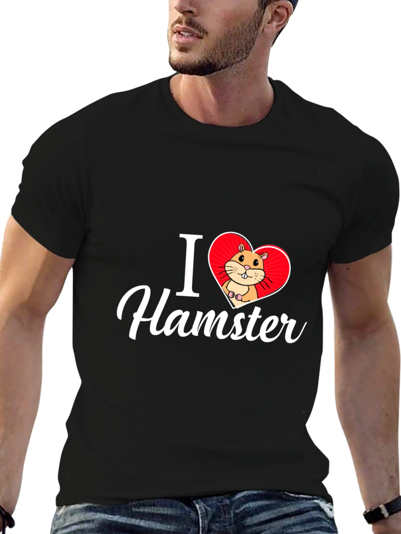 I Love Hamster T-Shirt - Cute Pet Graphic Tee