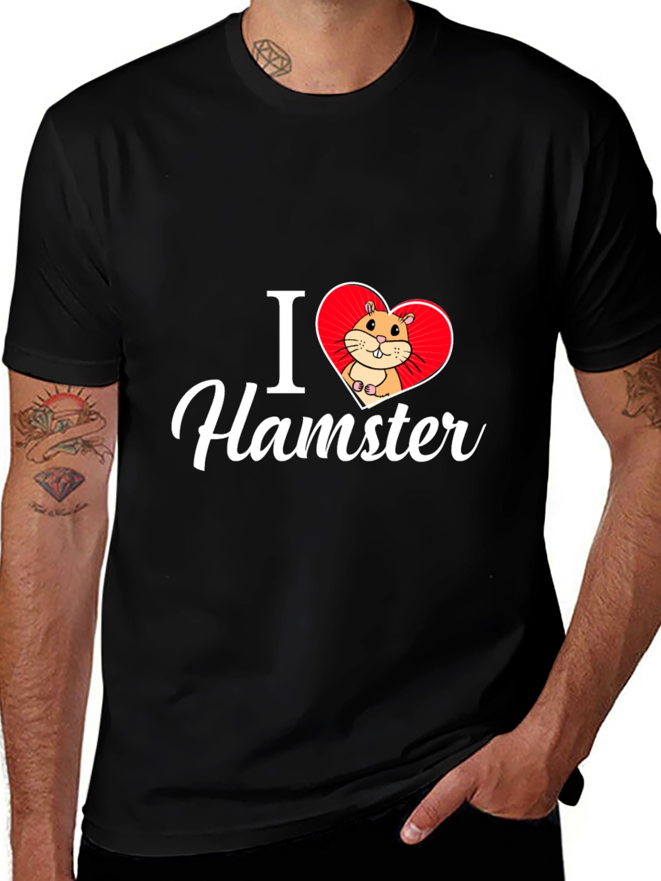 I Love Hamster T-Shirt - Cute Pet Graphic Tee