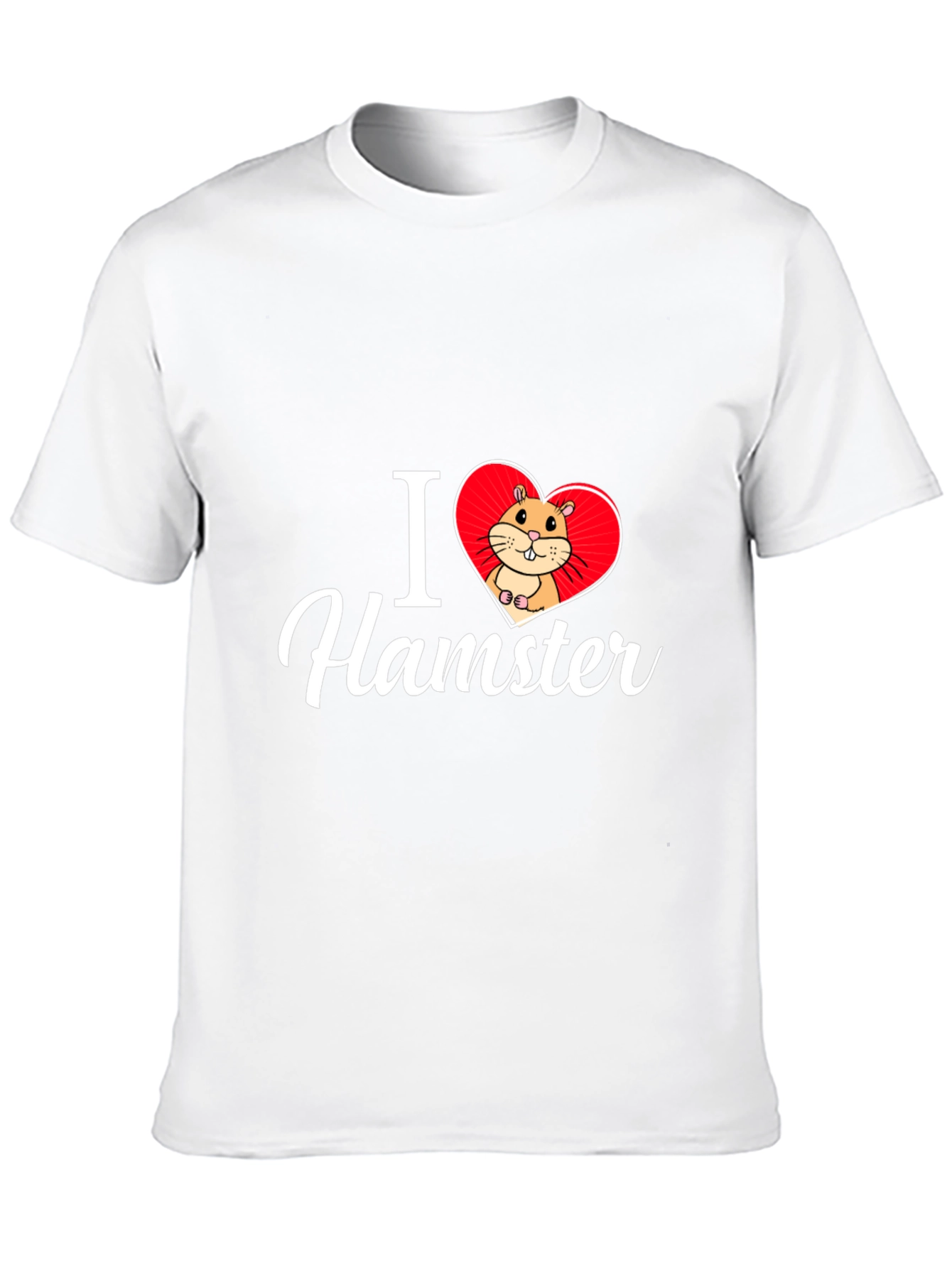 I Love Hamster T-Shirt - Cute Pet Graphic Tee