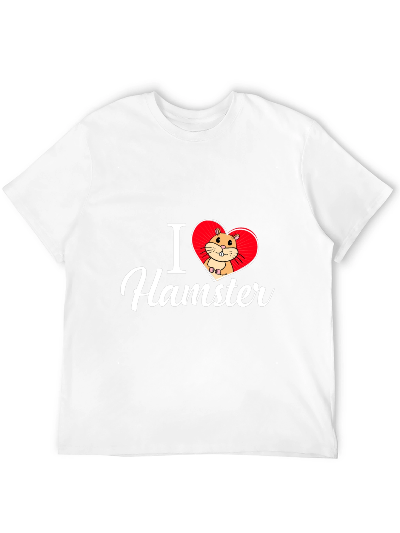 I Love Hamster T-Shirt - Cute Pet Graphic Tee