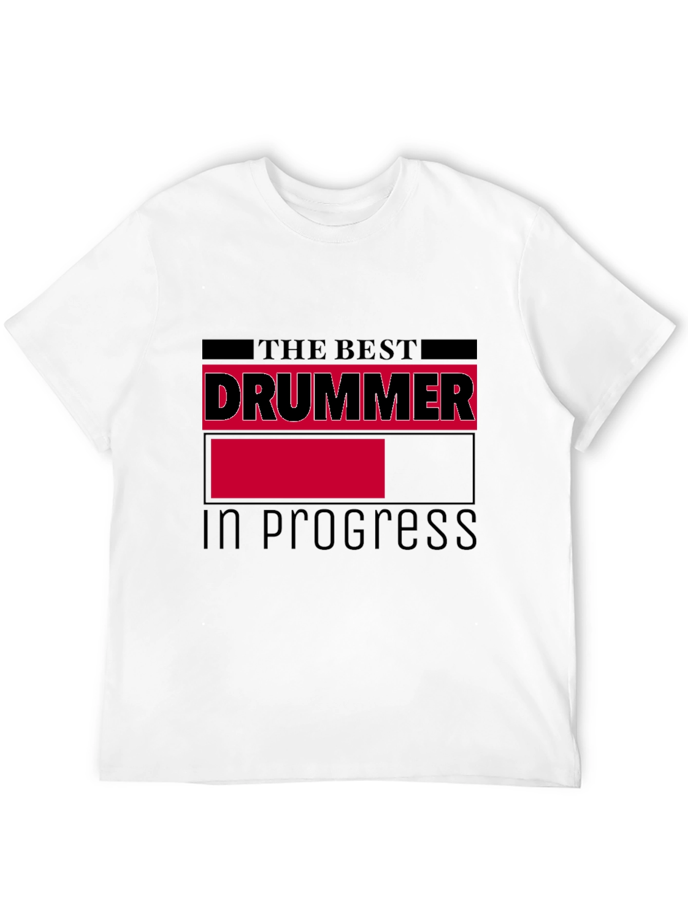 Best Drummer in Progress Black Graphic Tee