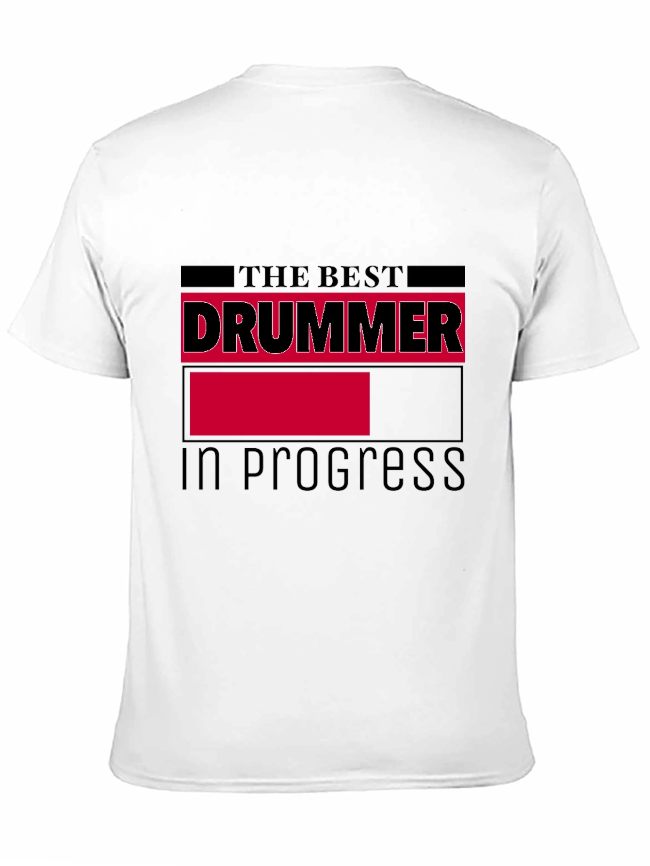Best Drummer in Progress Black Graphic Tee