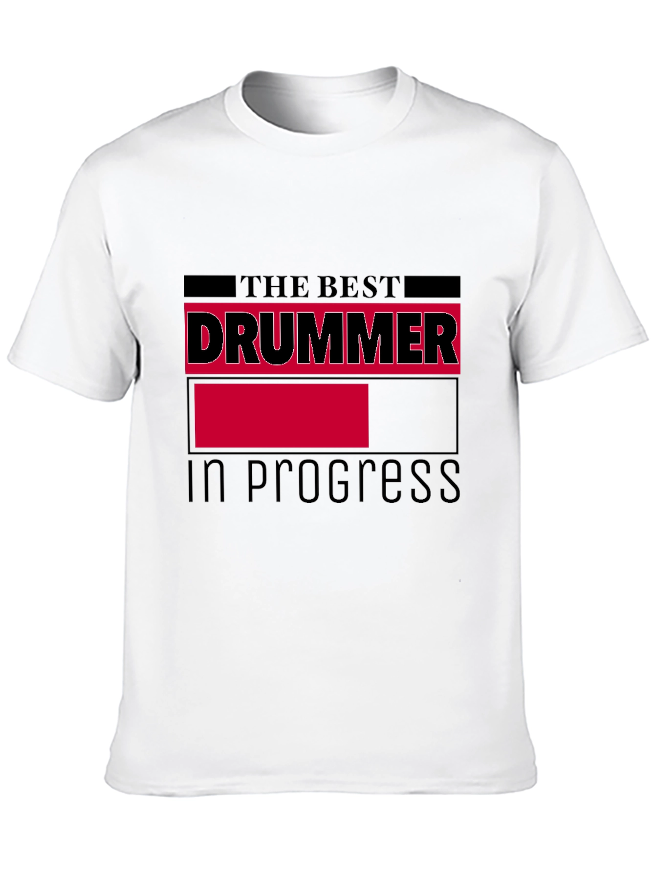 Best Drummer in Progress Black Graphic Tee