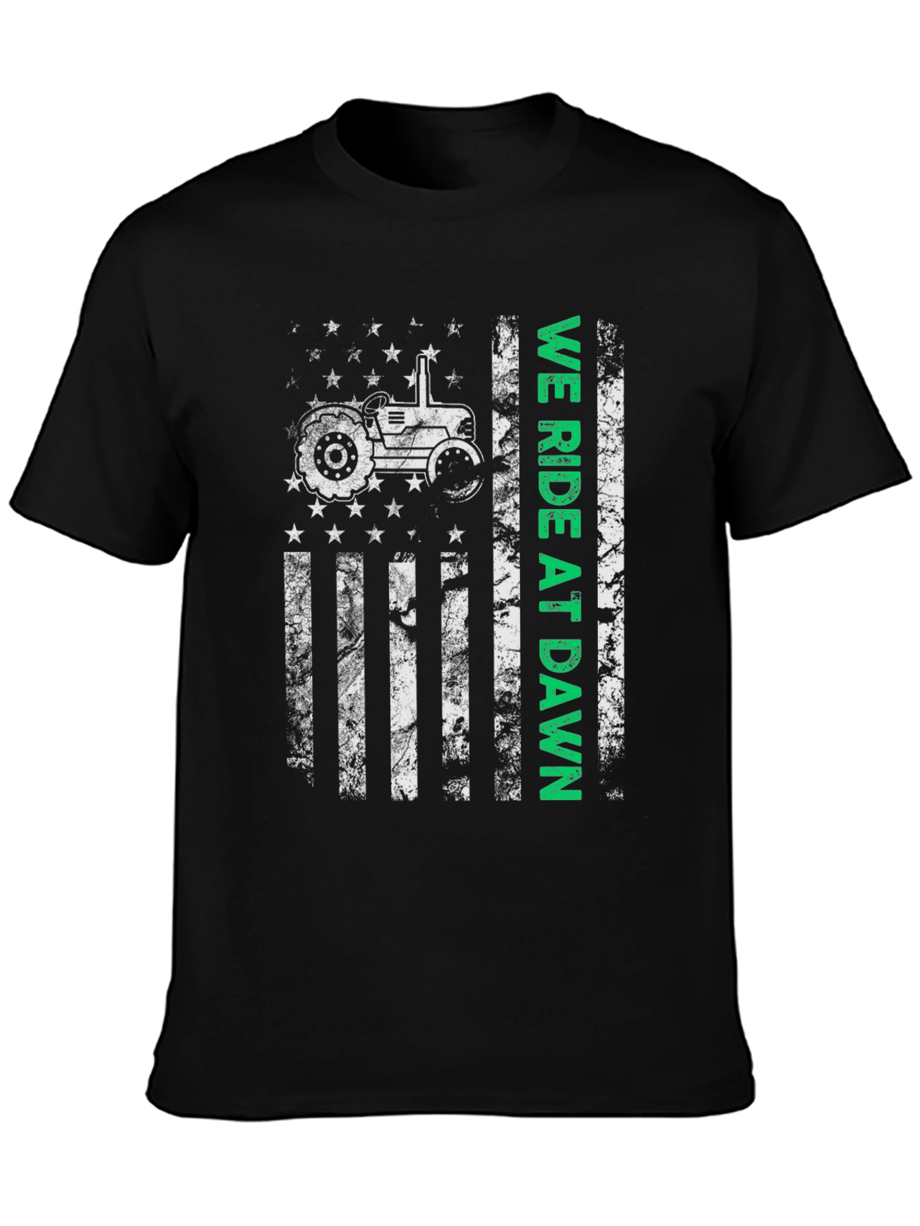 We Ride at Dawn Tractor Graphic T-Shirt