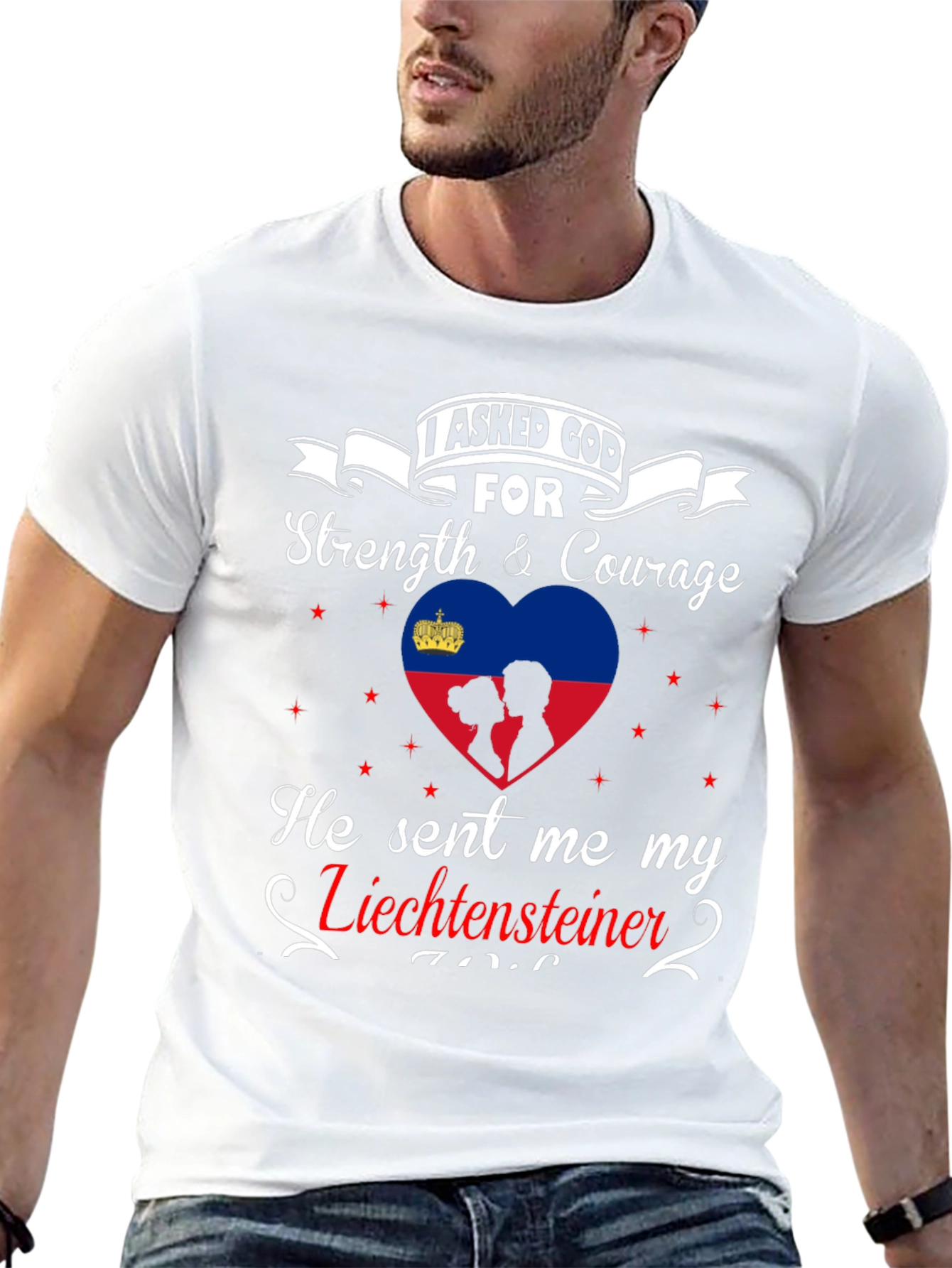 Liechtensteiner Strength & Courage Graphic Tee
