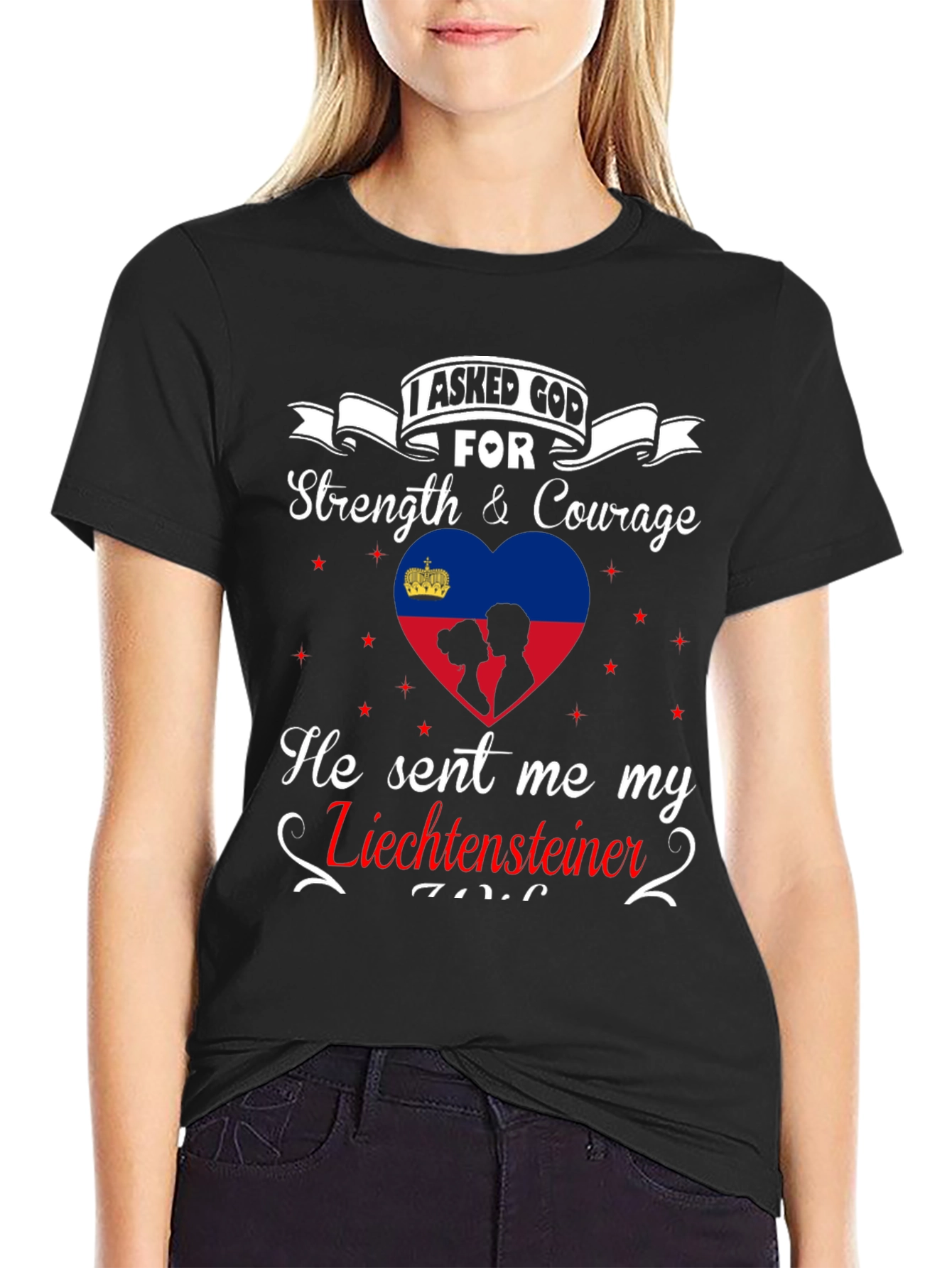Liechtensteiner Strength & Courage Graphic Tee