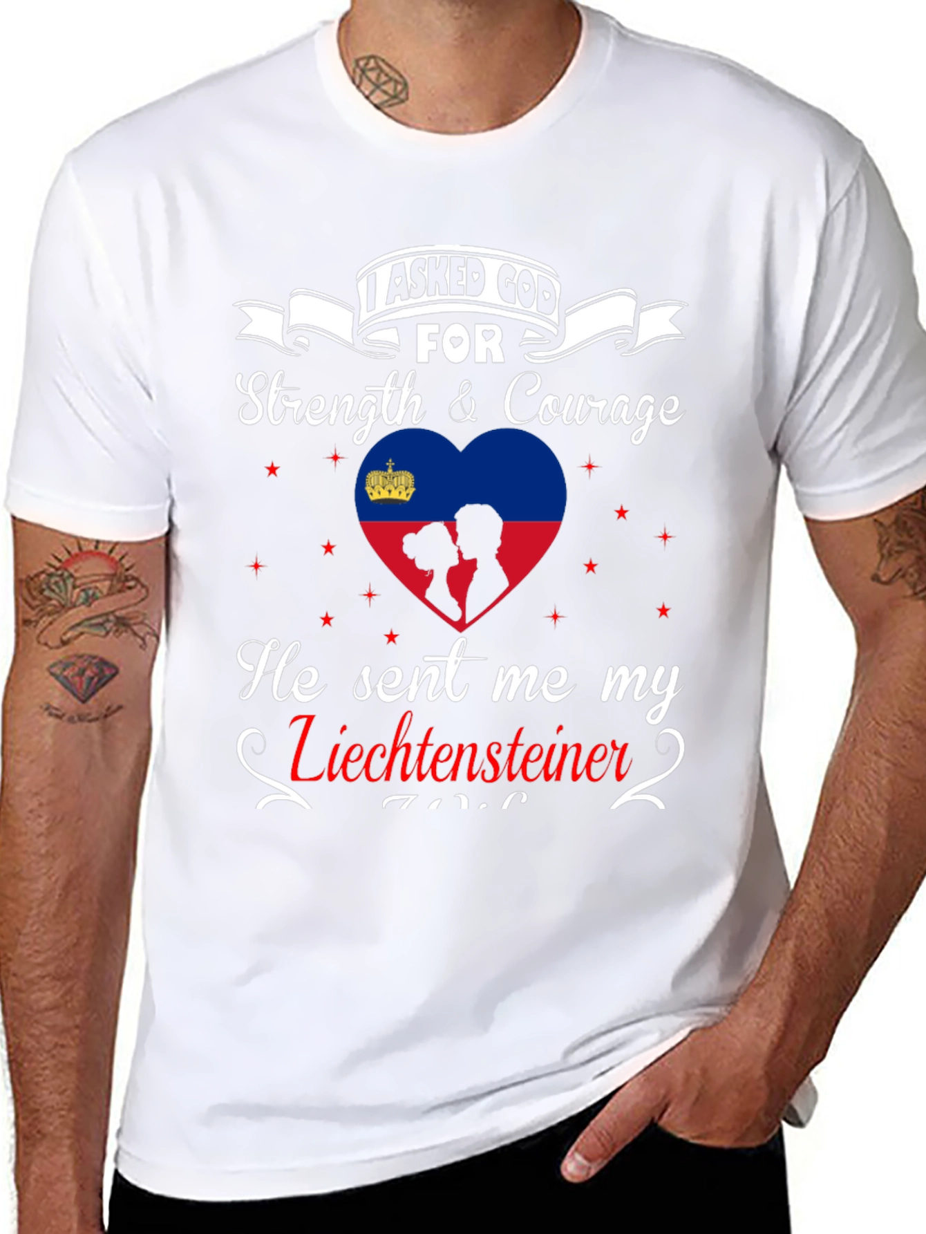 Liechtensteiner Strength & Courage Graphic Tee
