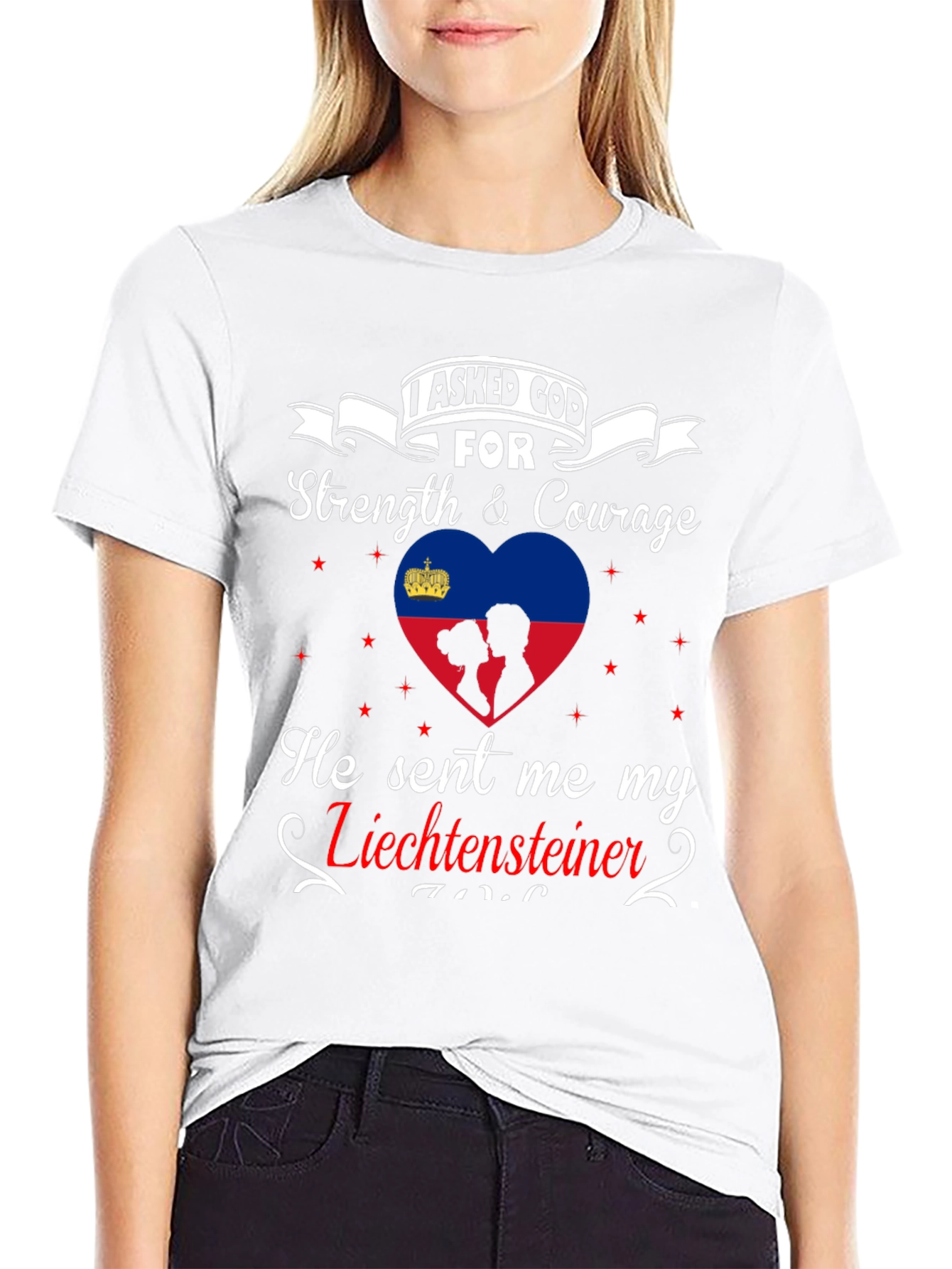 Liechtensteiner Strength & Courage Graphic Tee