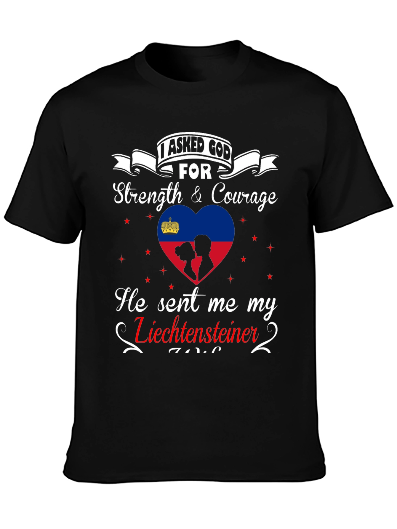 Liechtensteiner Strength & Courage Graphic Tee