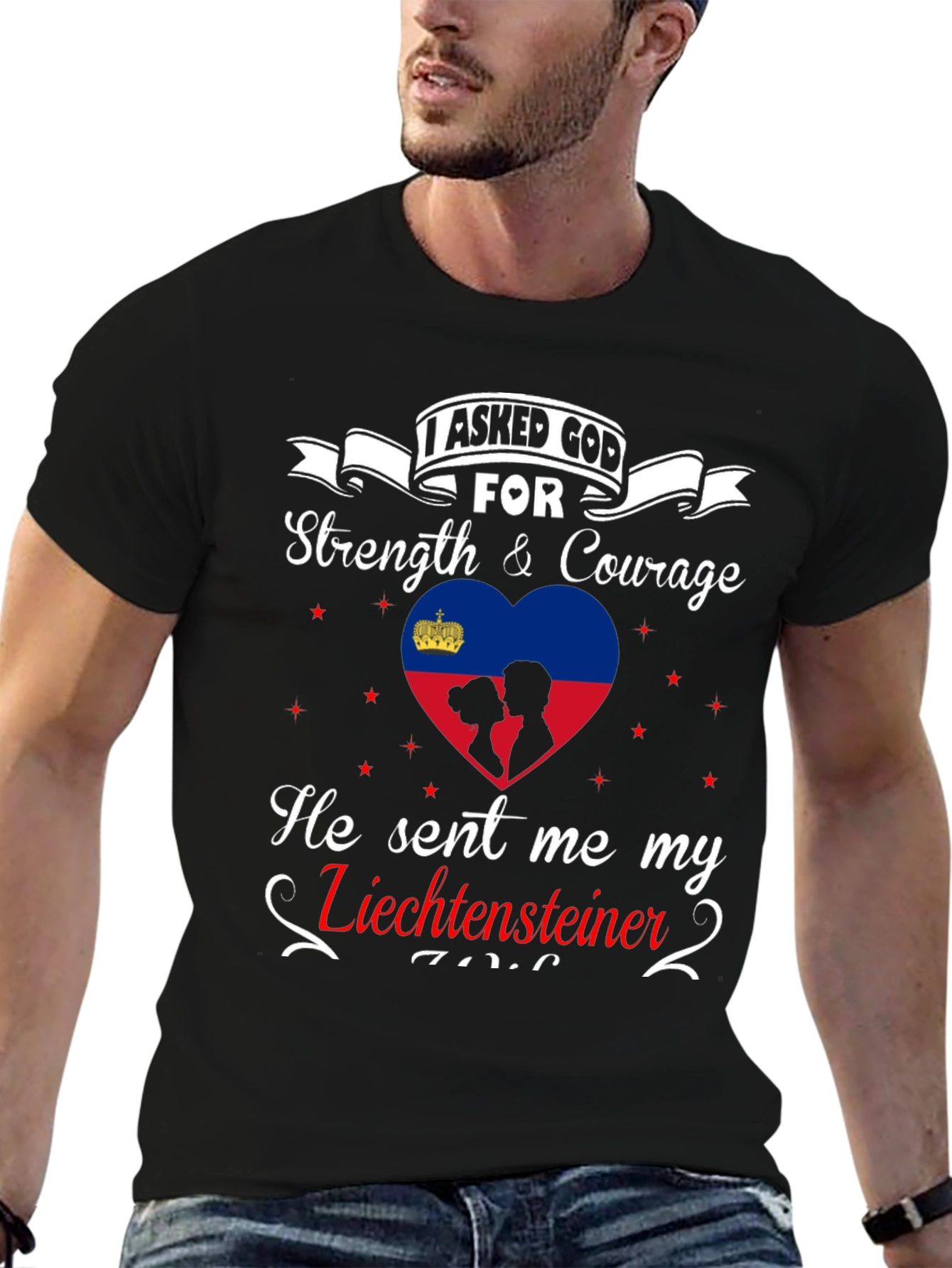 Liechtensteiner Strength & Courage Graphic Tee