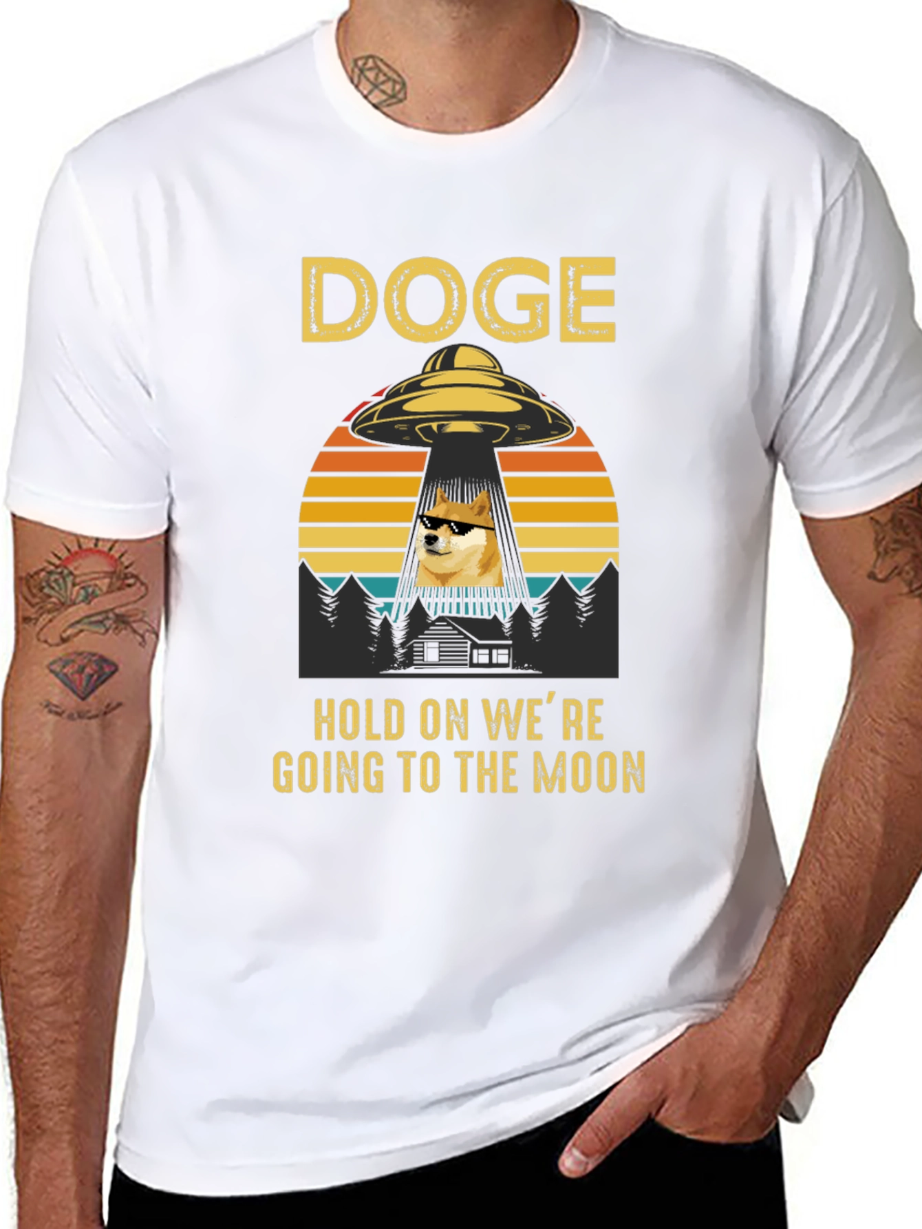 Doge Going to the Moon T-Shirt