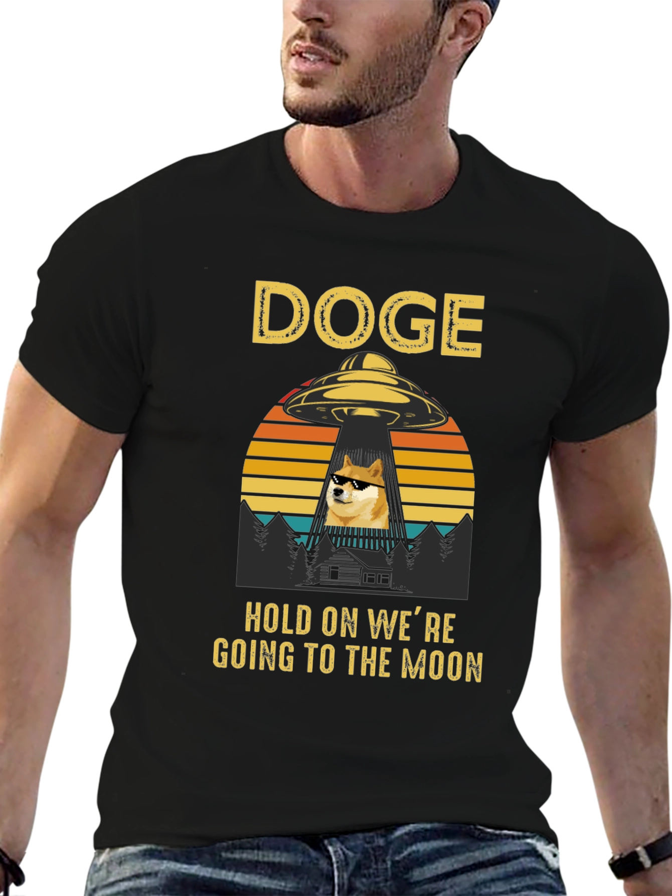 Doge Going to the Moon T-Shirt