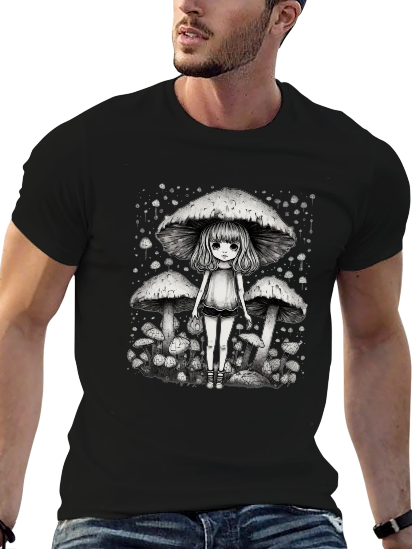 Mushroom Girl Graphic Tee