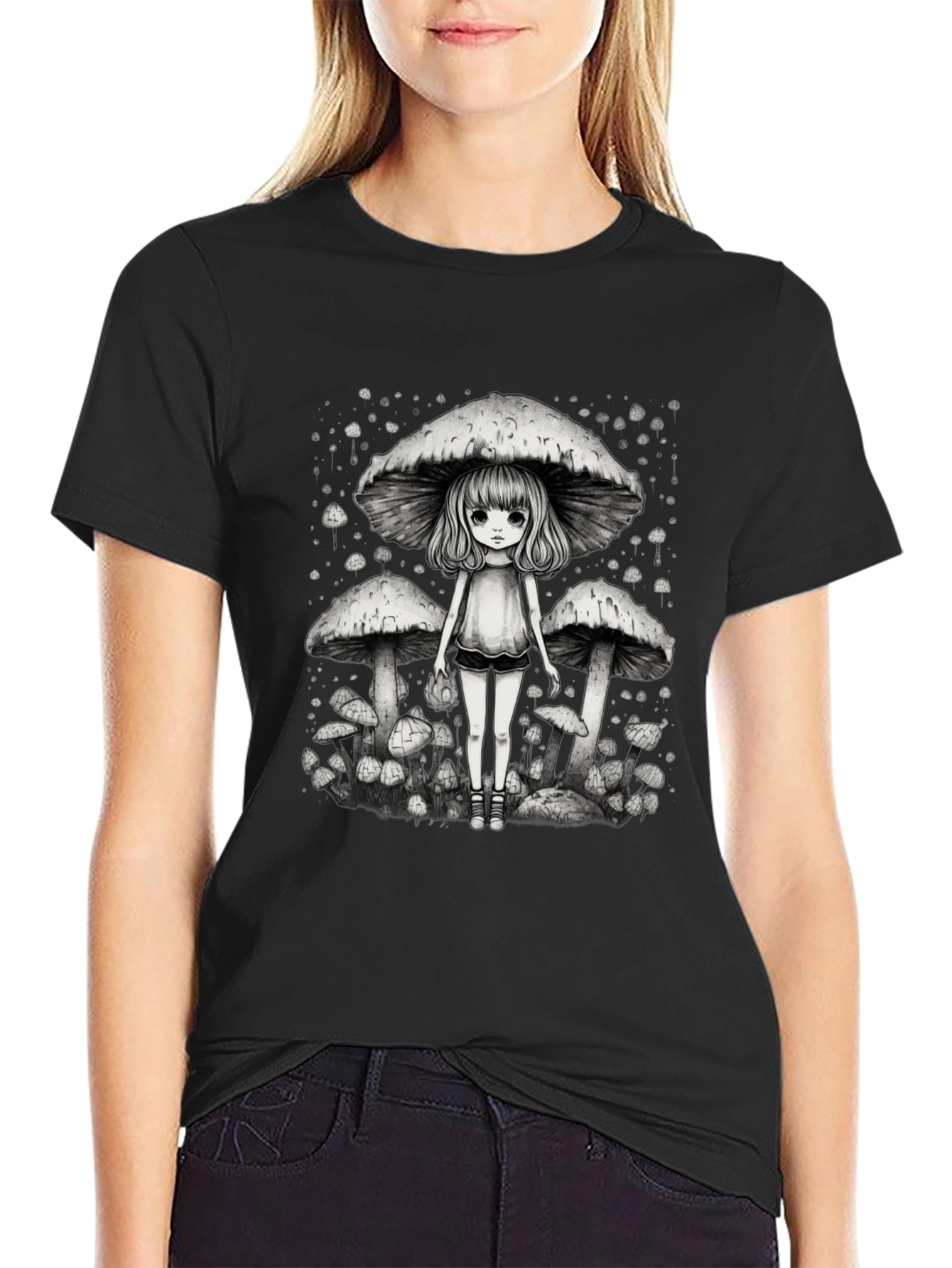 Mushroom Girl Graphic Tee