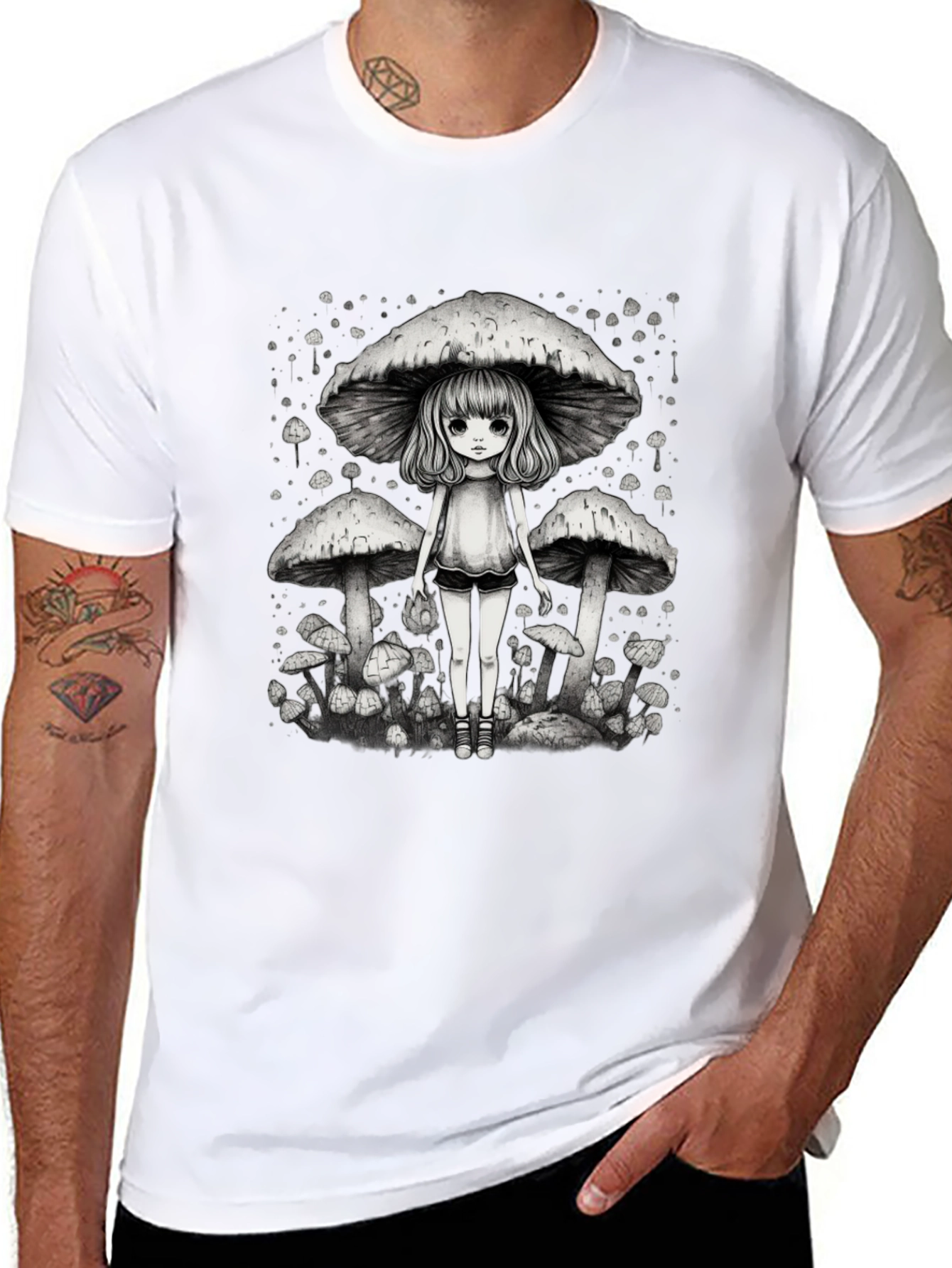 Mushroom Girl Graphic Tee