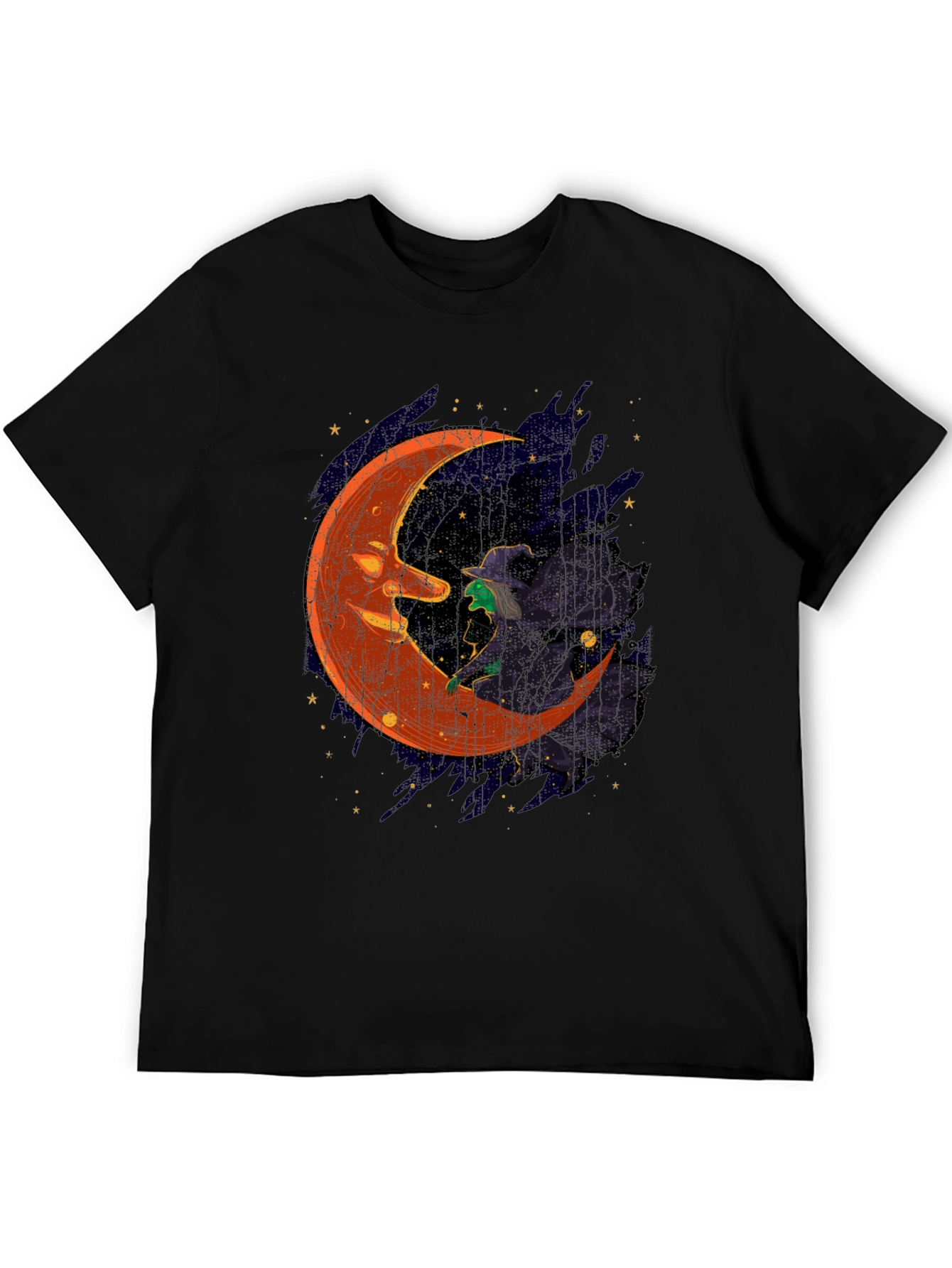 Halloween Witch Moon Graphic T-Shirt