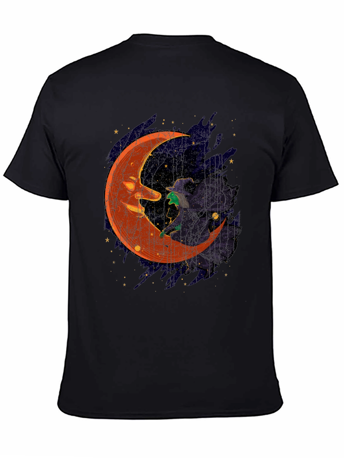 Halloween Witch Moon Graphic T-Shirt