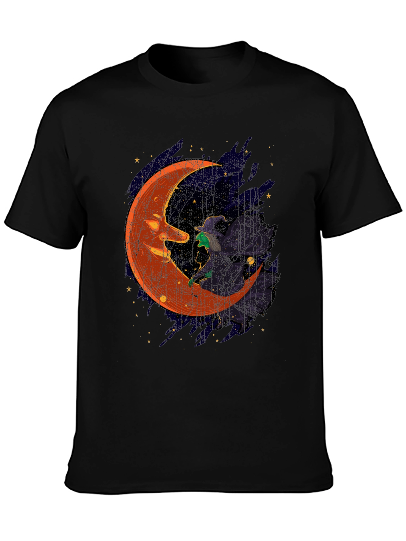 Halloween Witch Moon Graphic T-Shirt