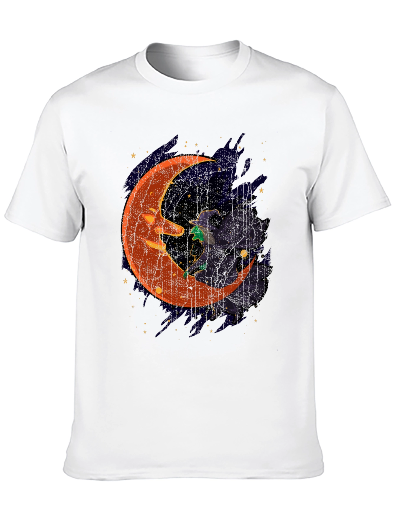 Halloween Witch Moon Graphic T-Shirt
