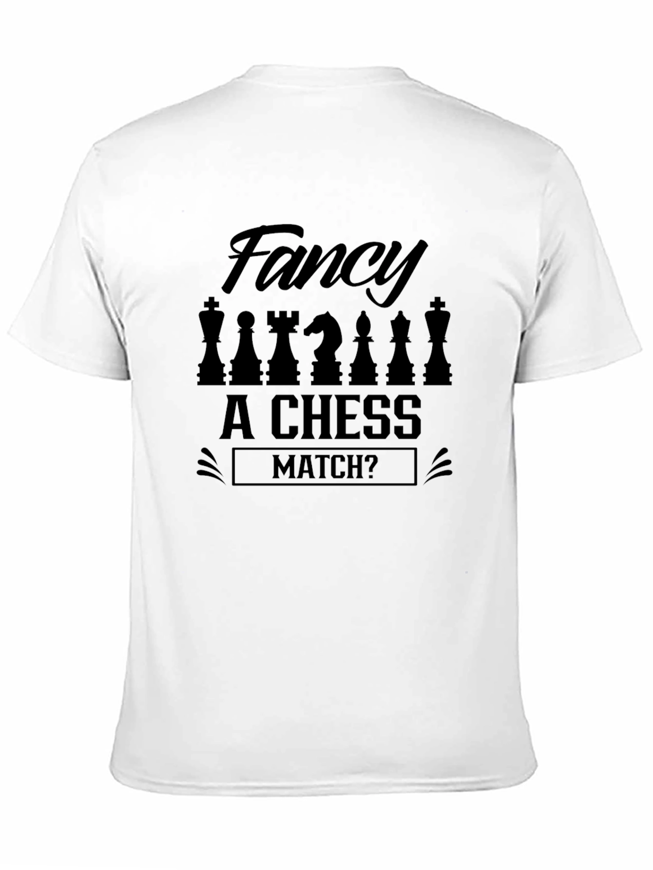 Fancy A Chess Match? Mens Black Graphic Tee