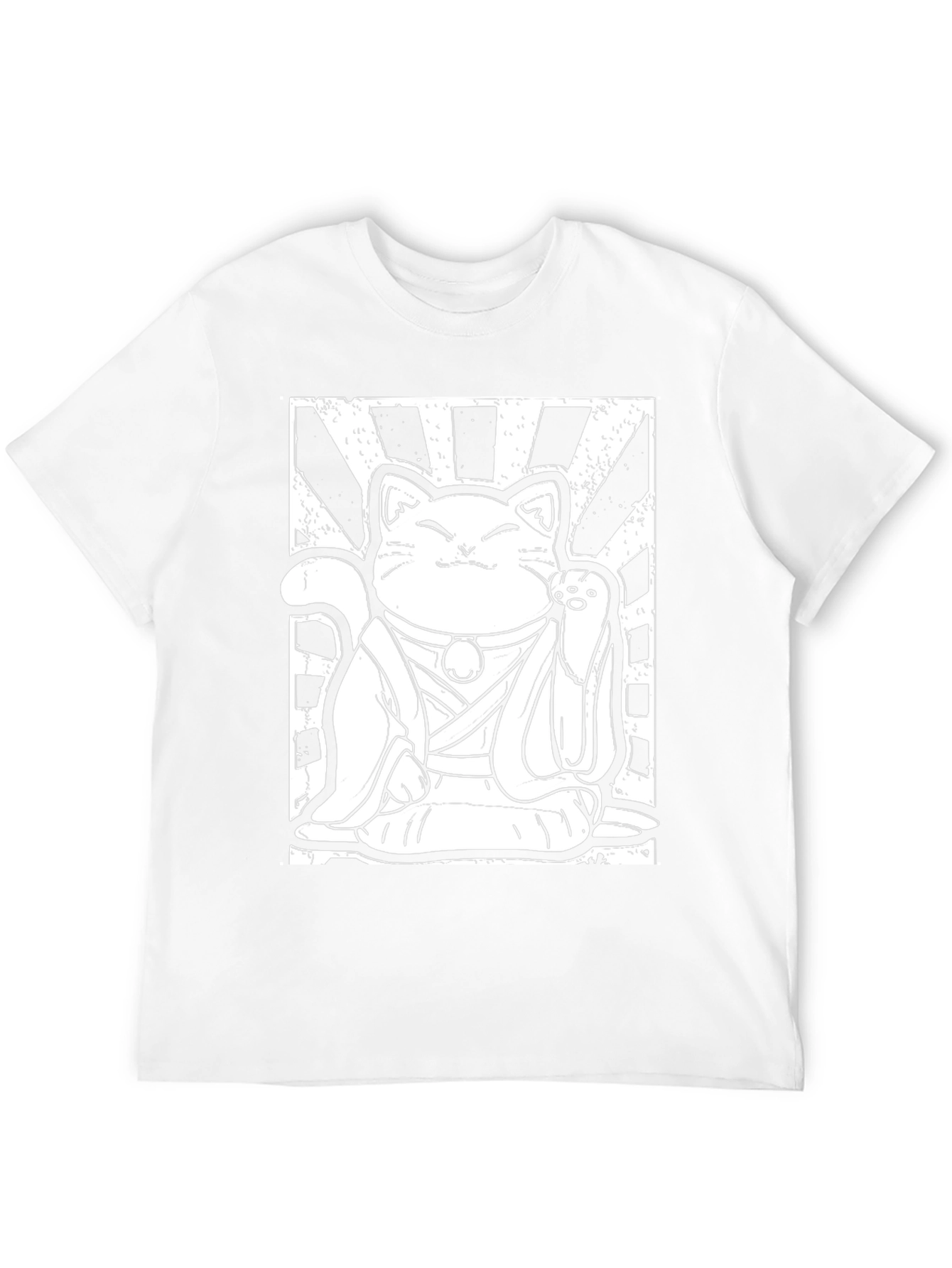 Lucky Cat Graphic Tee - Good Fortune Vibes