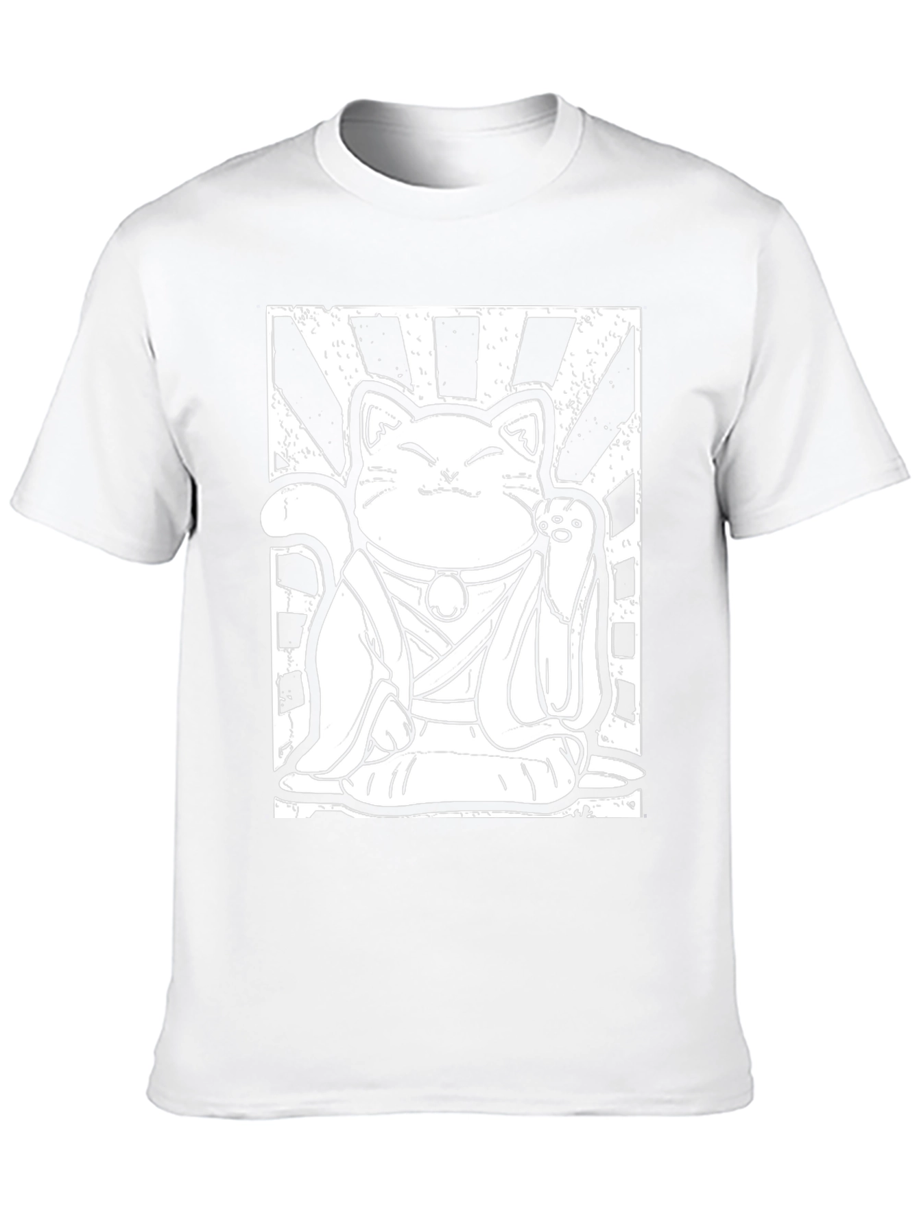 Lucky Cat Graphic Tee - Good Fortune Vibes
