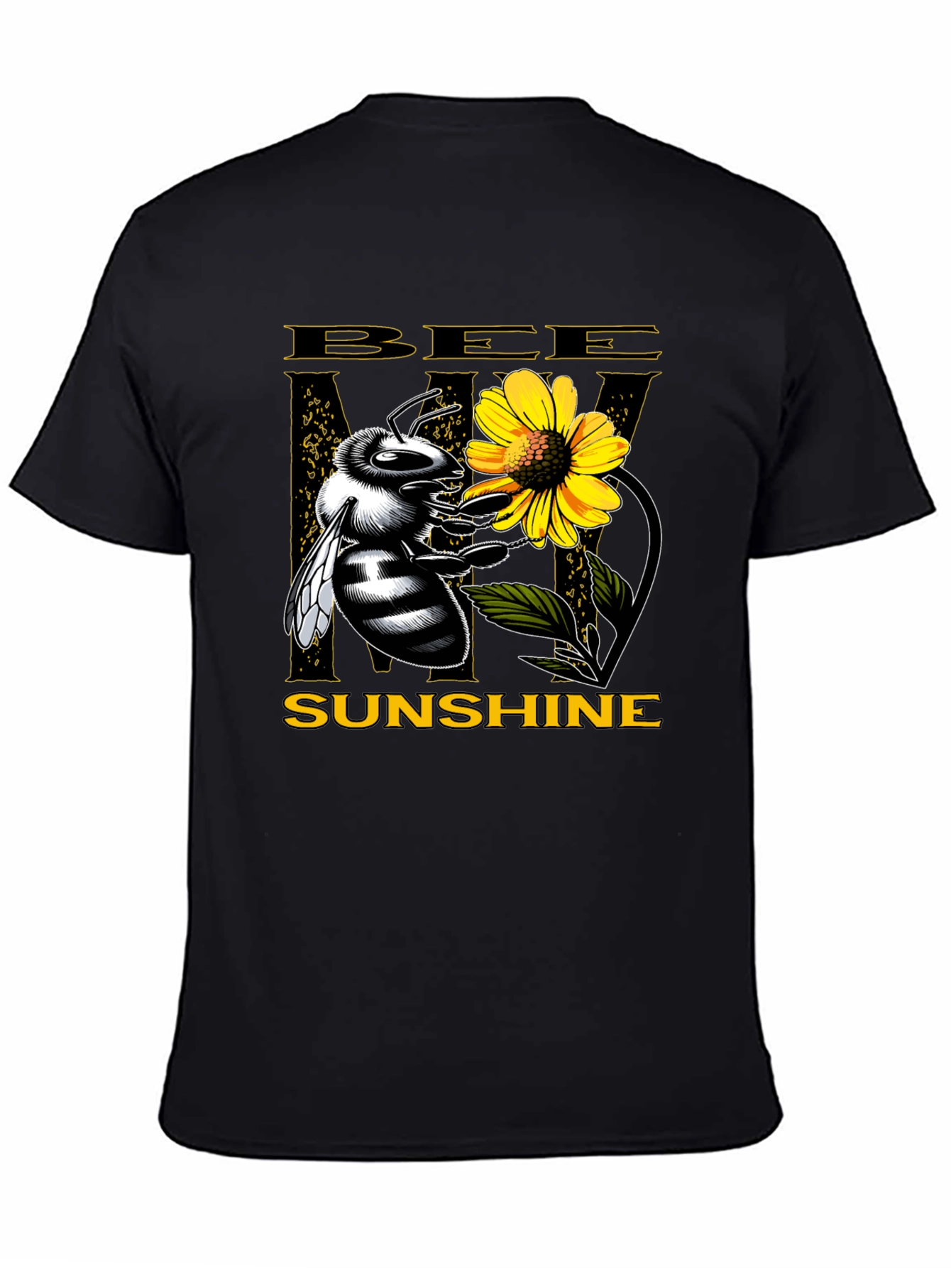 Bee My Sunshine Graphic Tee - Black