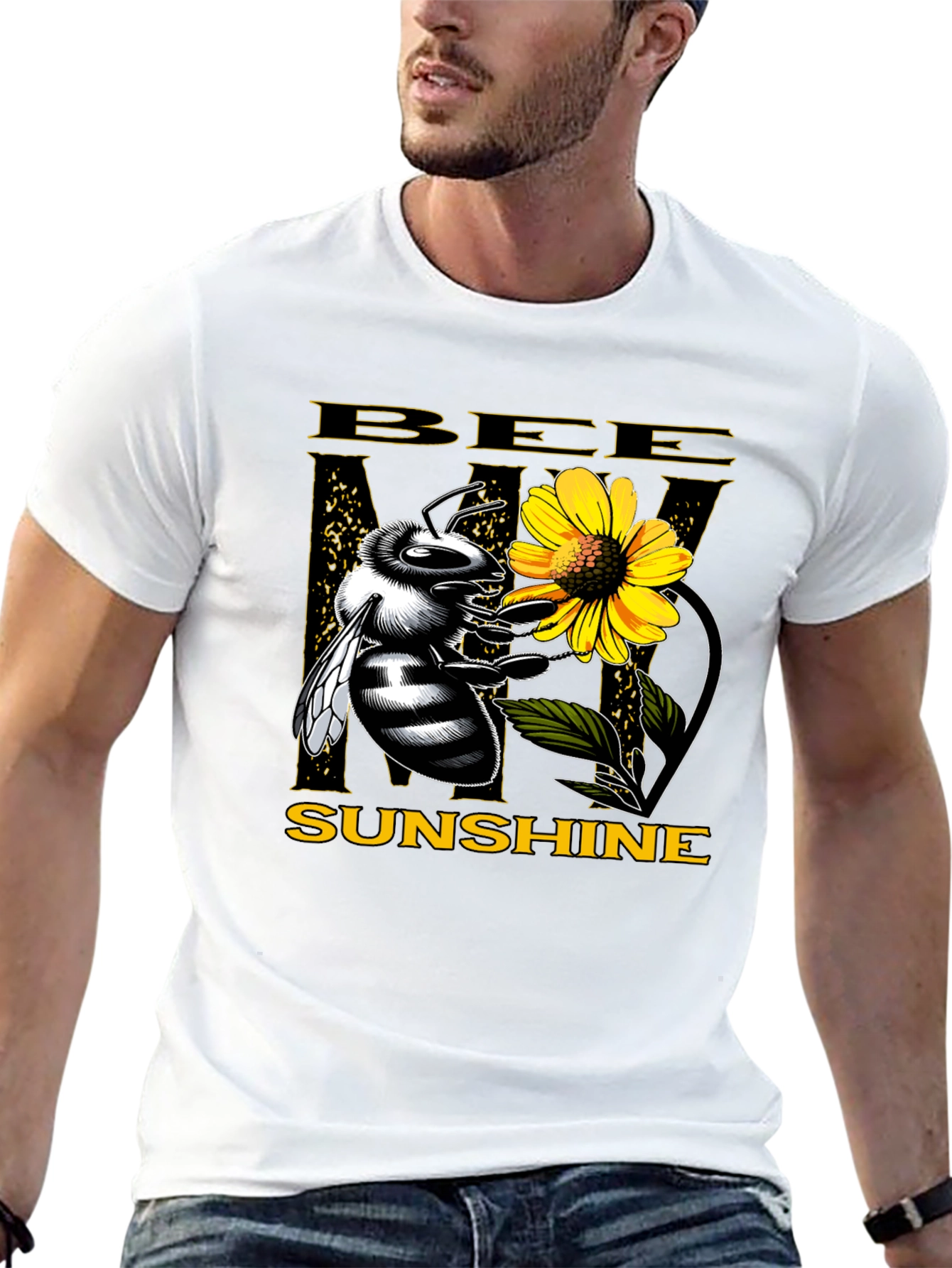 Bee My Sunshine Graphic Tee - Black