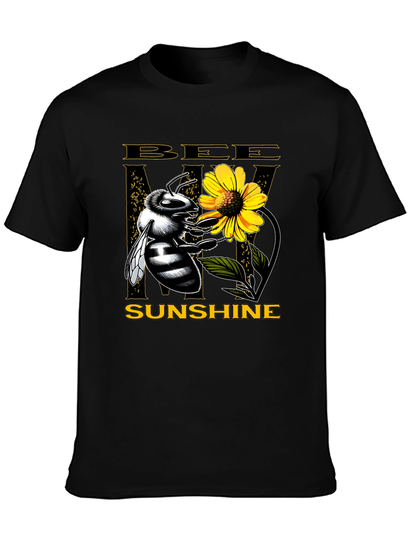 Bee My Sunshine Graphic Tee - Black