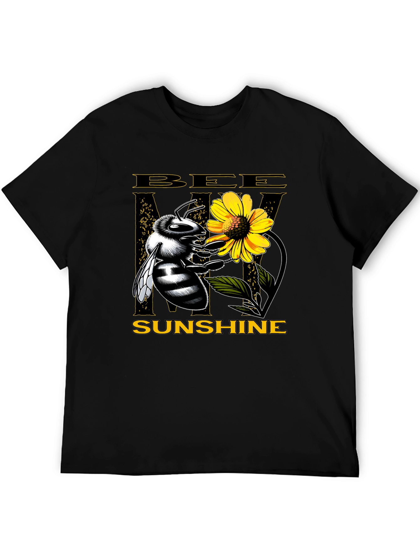Bee My Sunshine Graphic Tee - Black