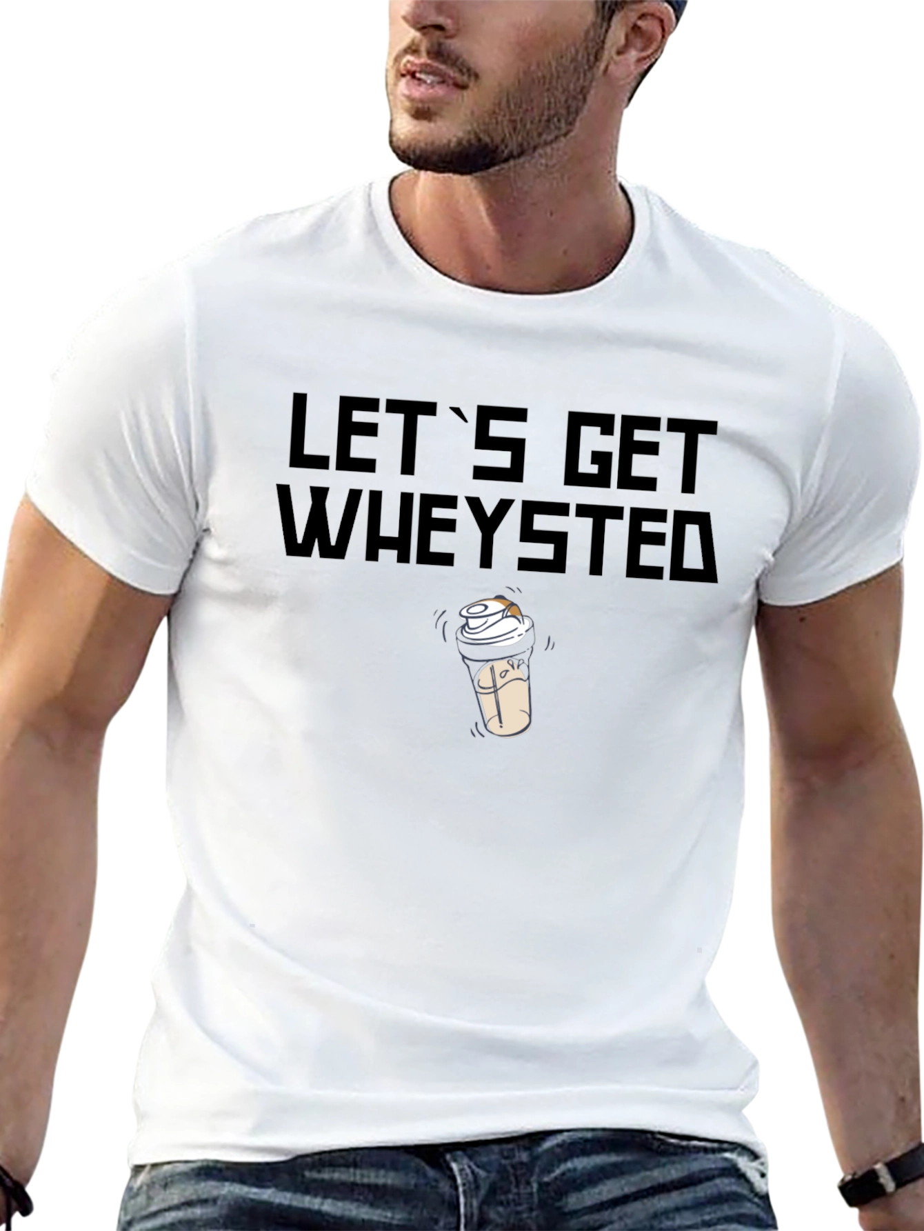 Lets Get Wheysted Black T-Shirt