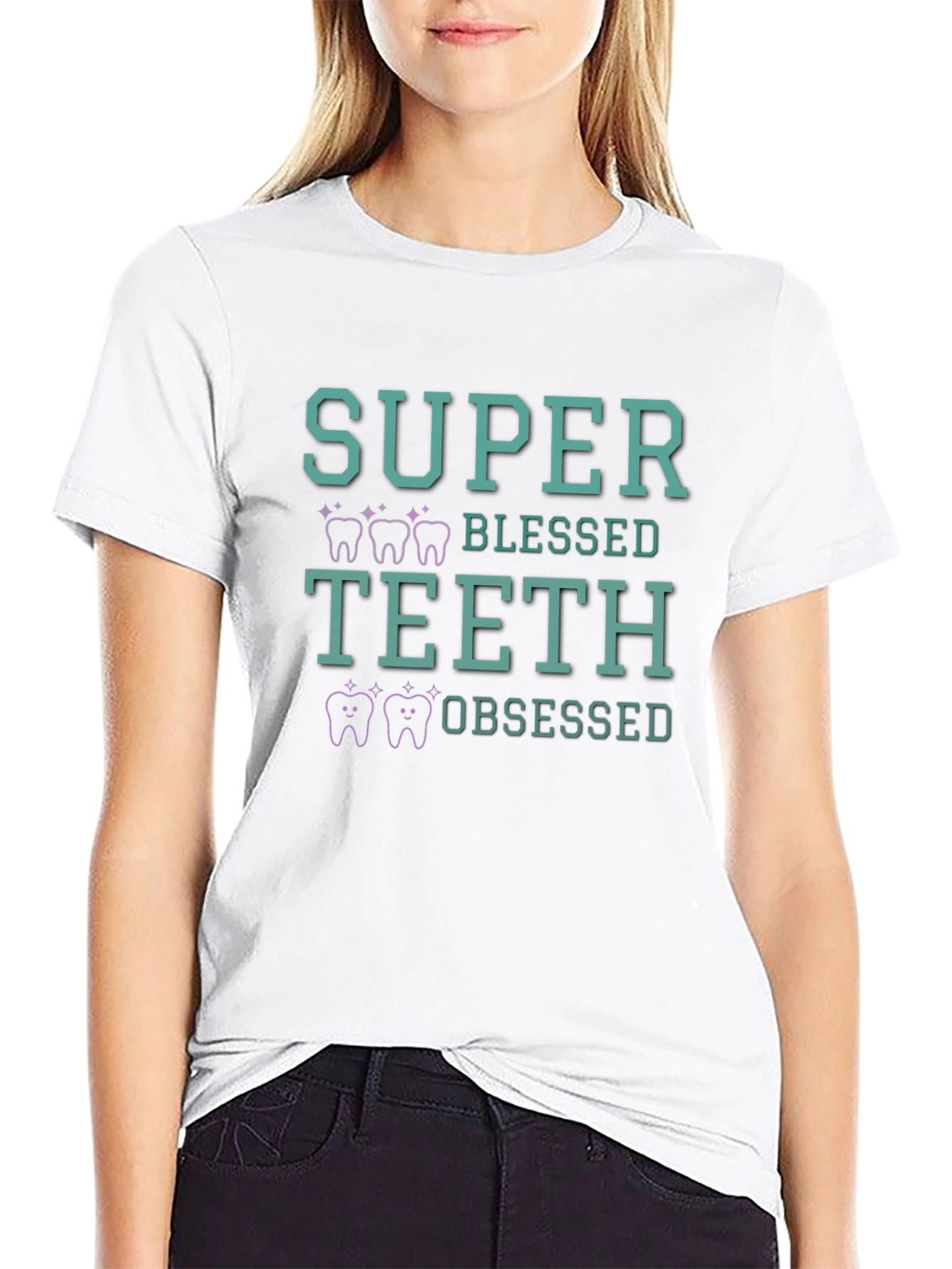 Super Blessed Teeth Obsessed Graphic Tee