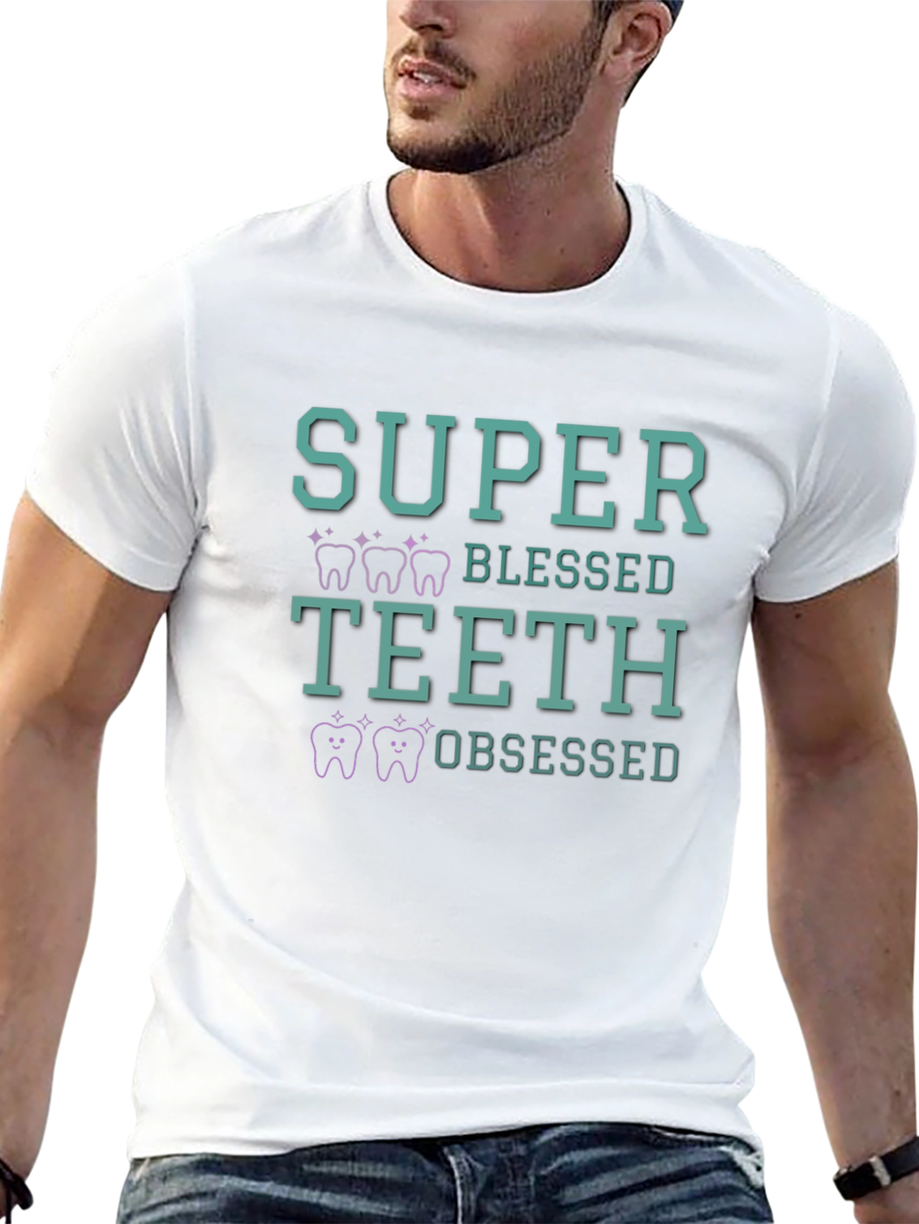 Super Blessed Teeth Obsessed Graphic Tee
