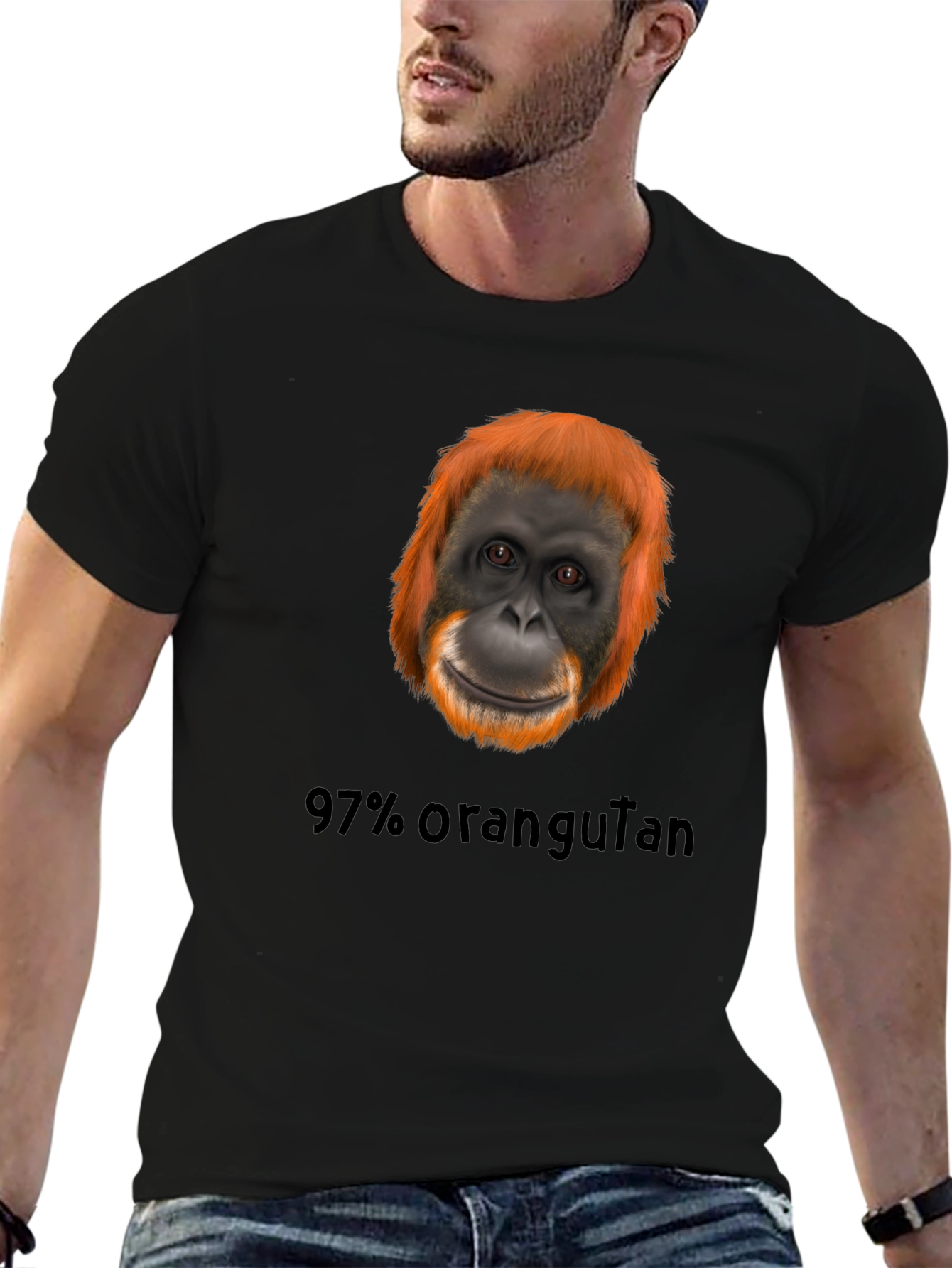 Orangutan T-Shirt - 97% Human? Funny Graphic Tee