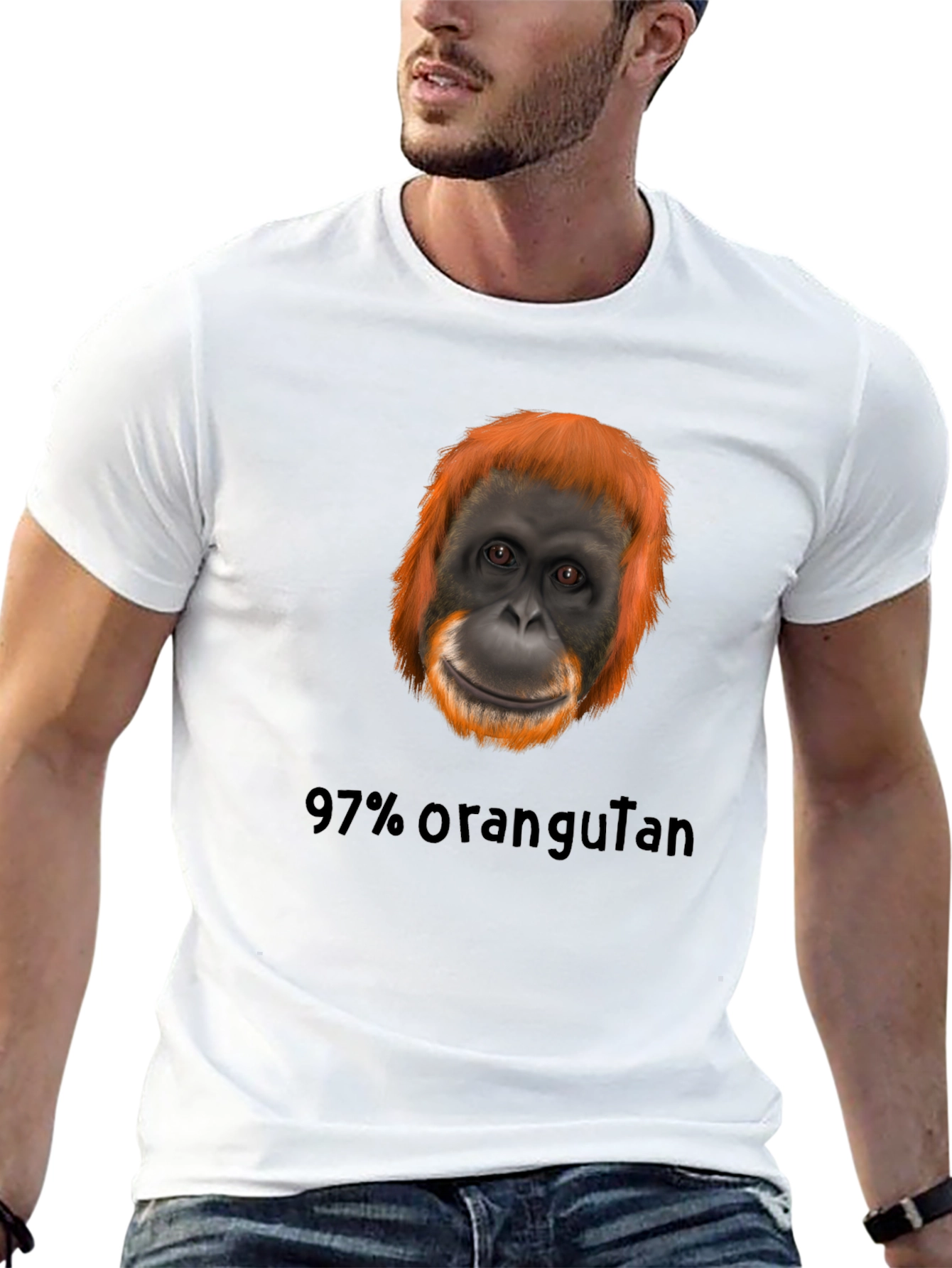 Orangutan T-Shirt - 97% Human? Funny Graphic Tee